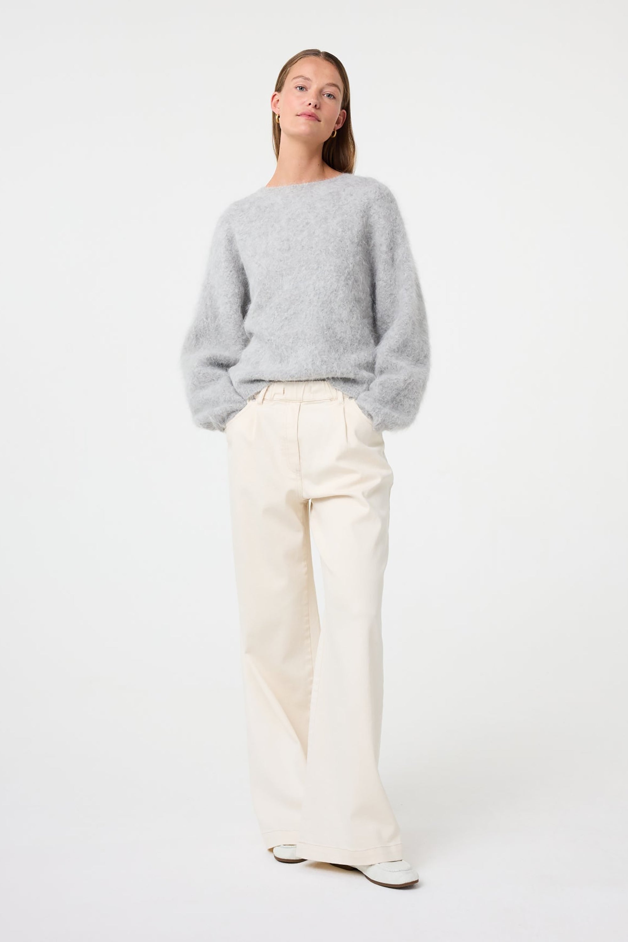 Amalia Pullover - Light Grey