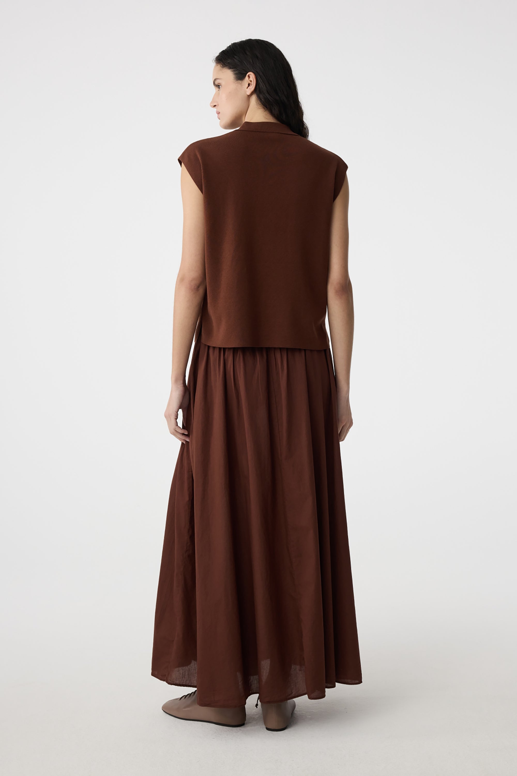 Cato Skirt - Mid Brown