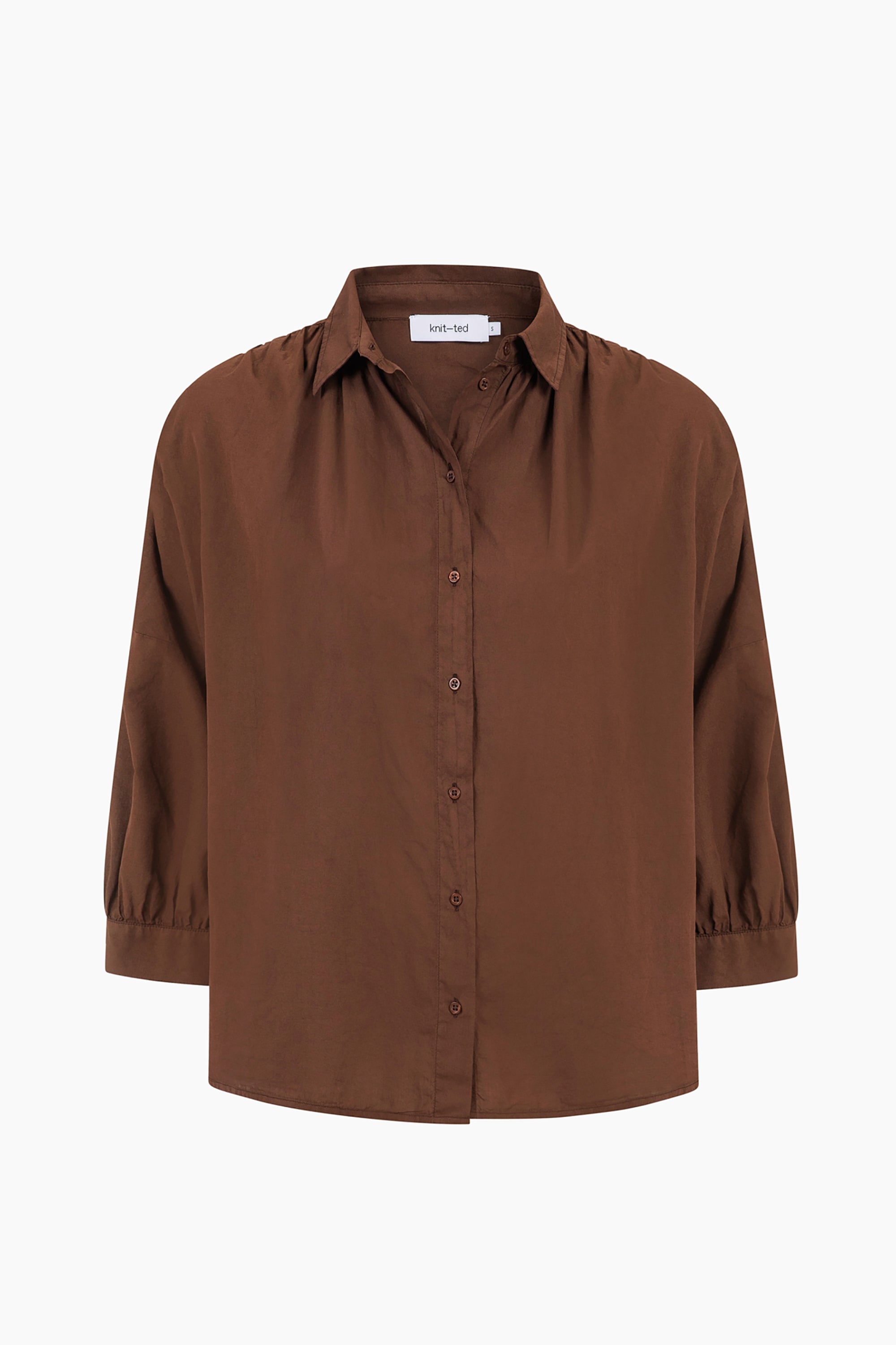 Mook Blouse - Mid Brown