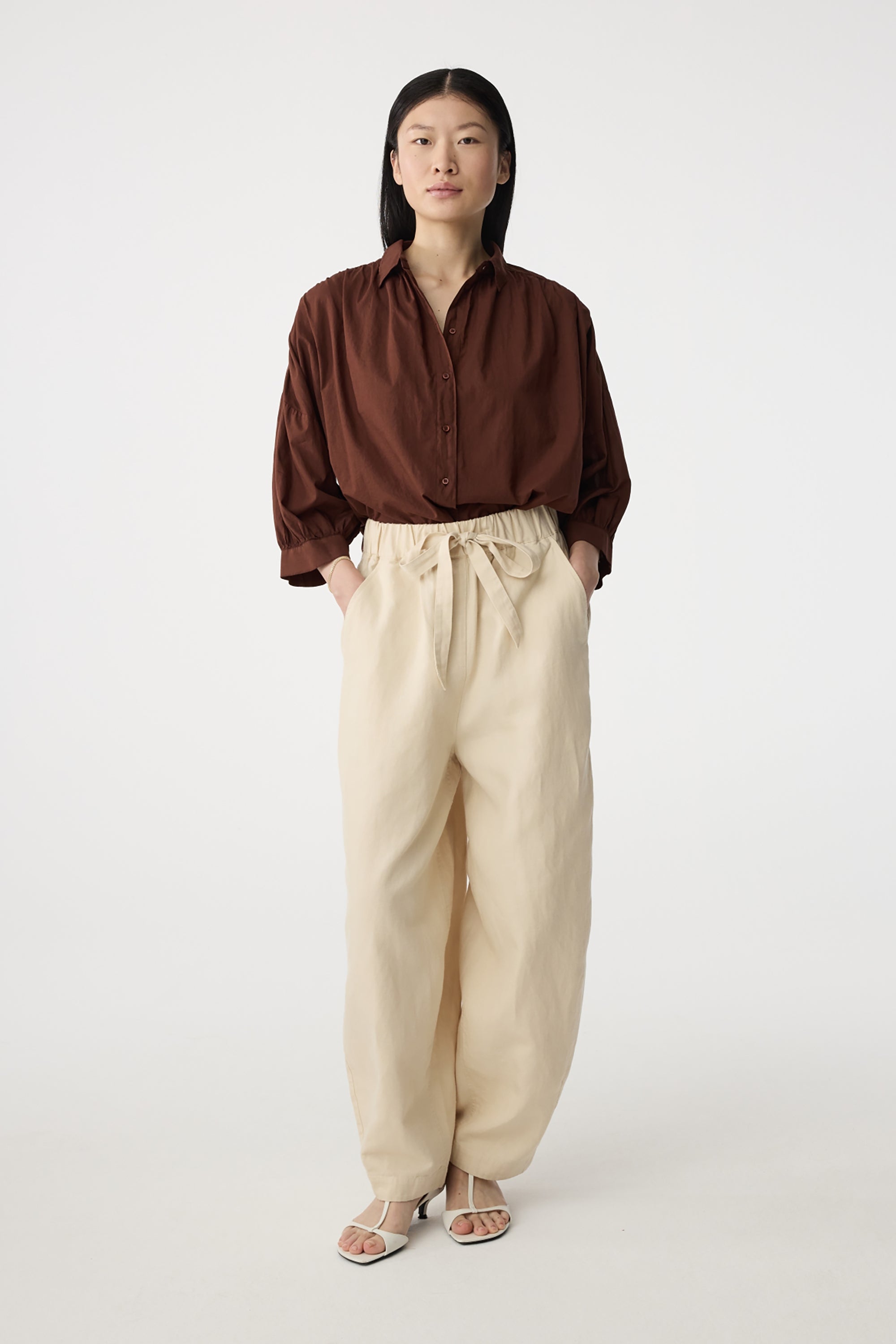 Mook Blouse - Mid Brown
