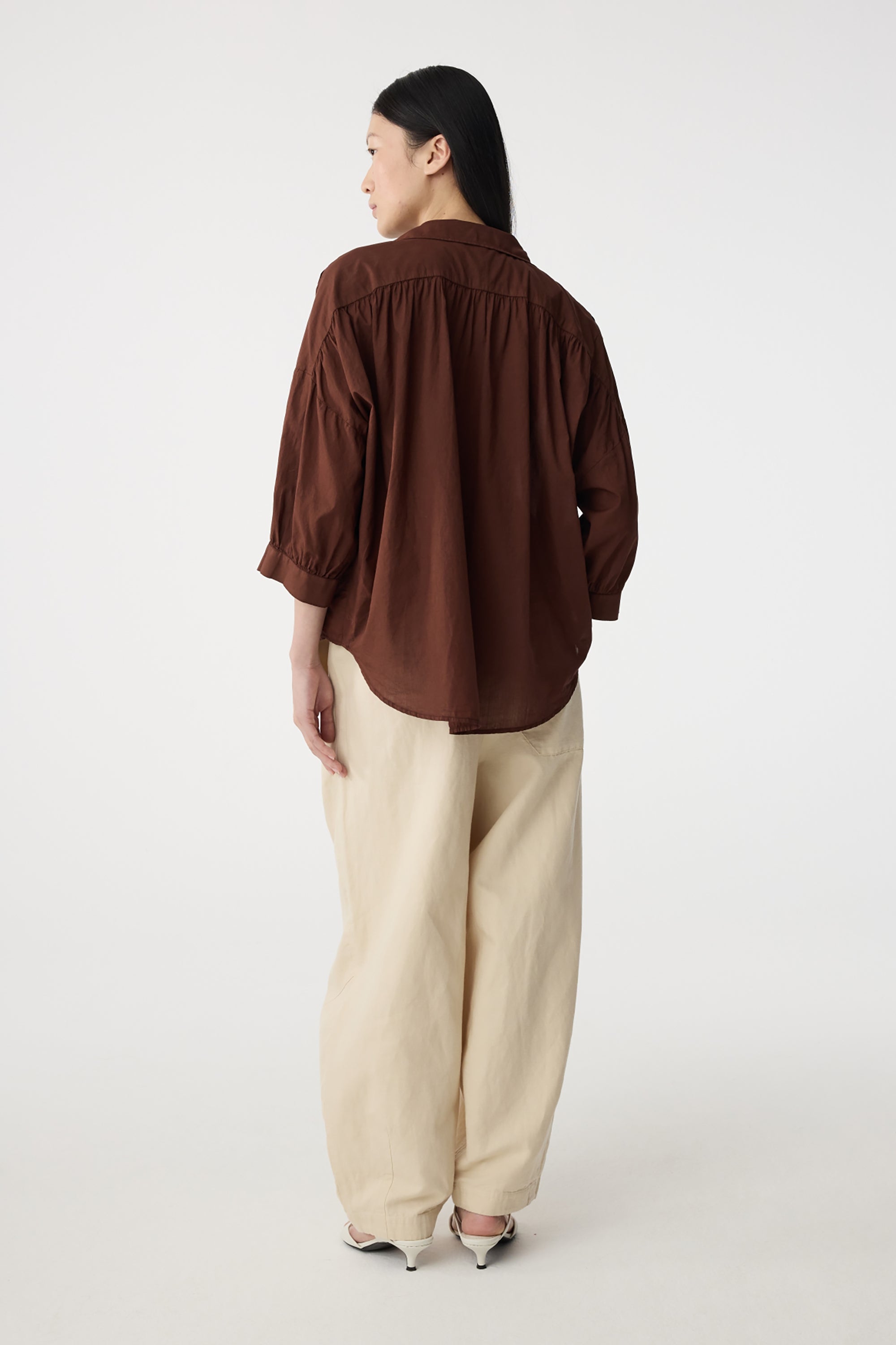 Mook Blouse - Mid Brown