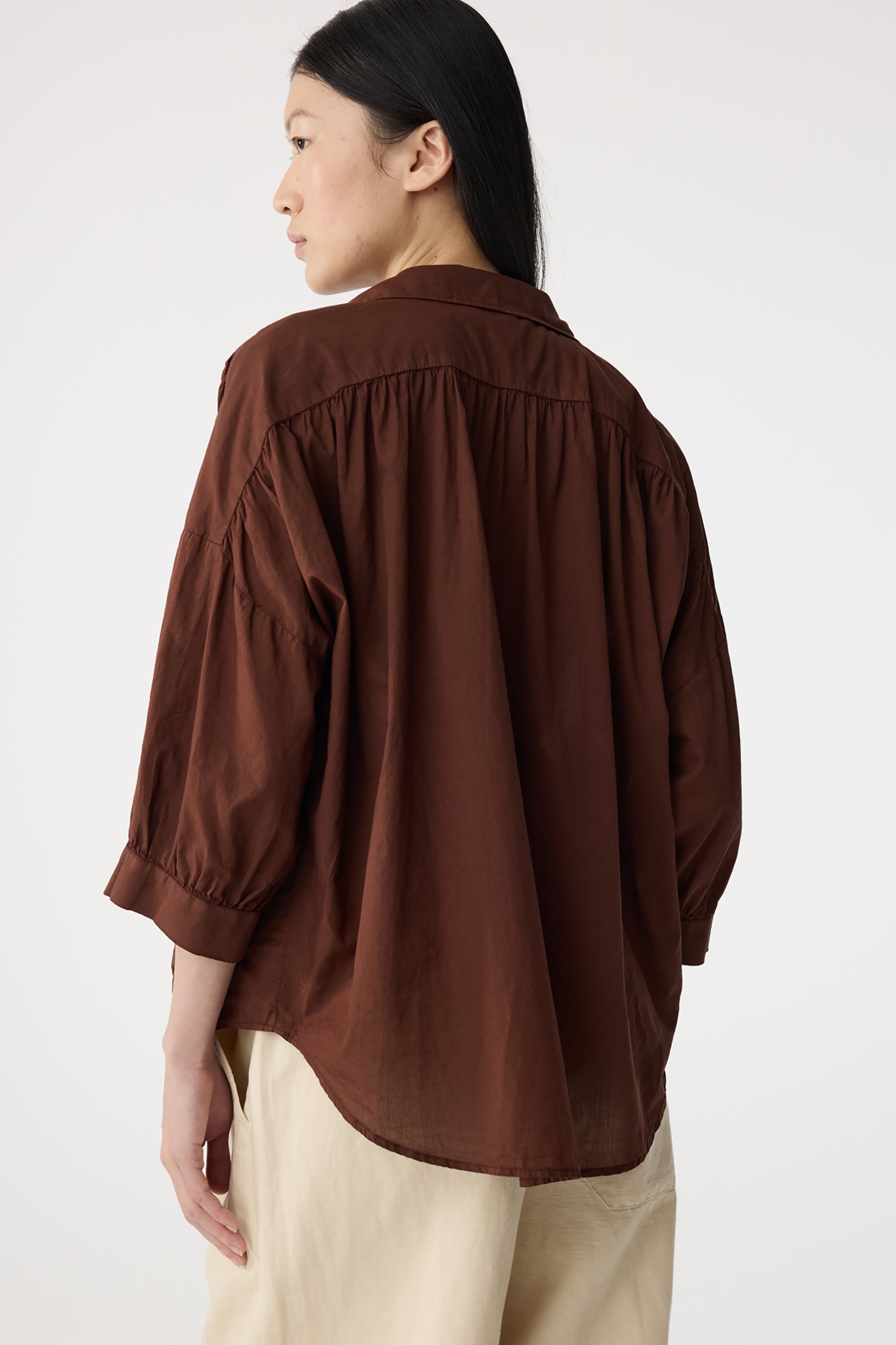 Mook Blouse - Mid Brown