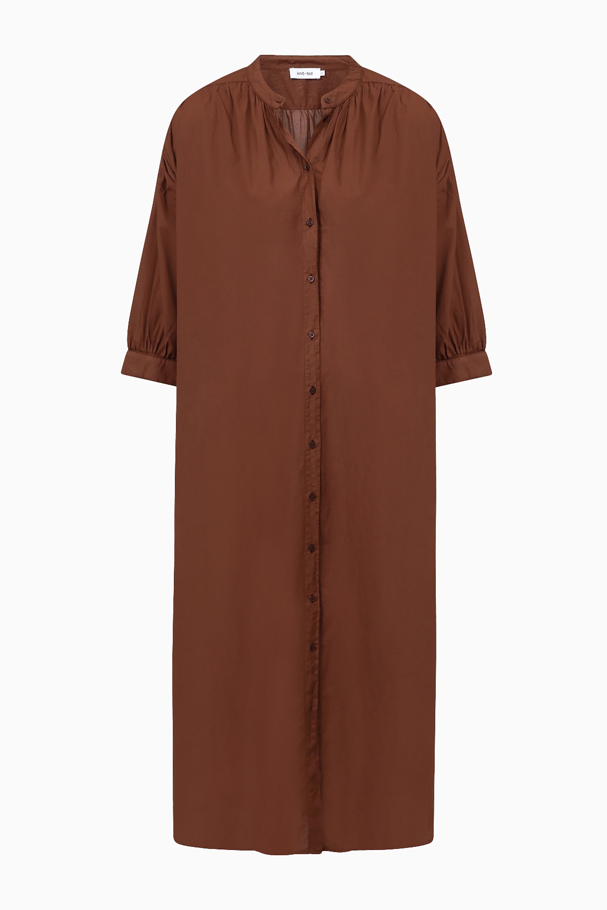 Wilma Dress - Mid Brown