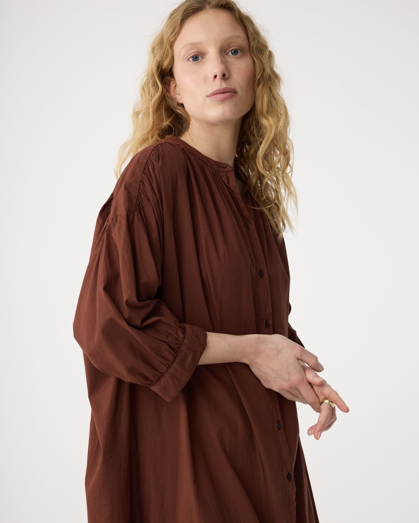 Wilma Dress - Mid Brown