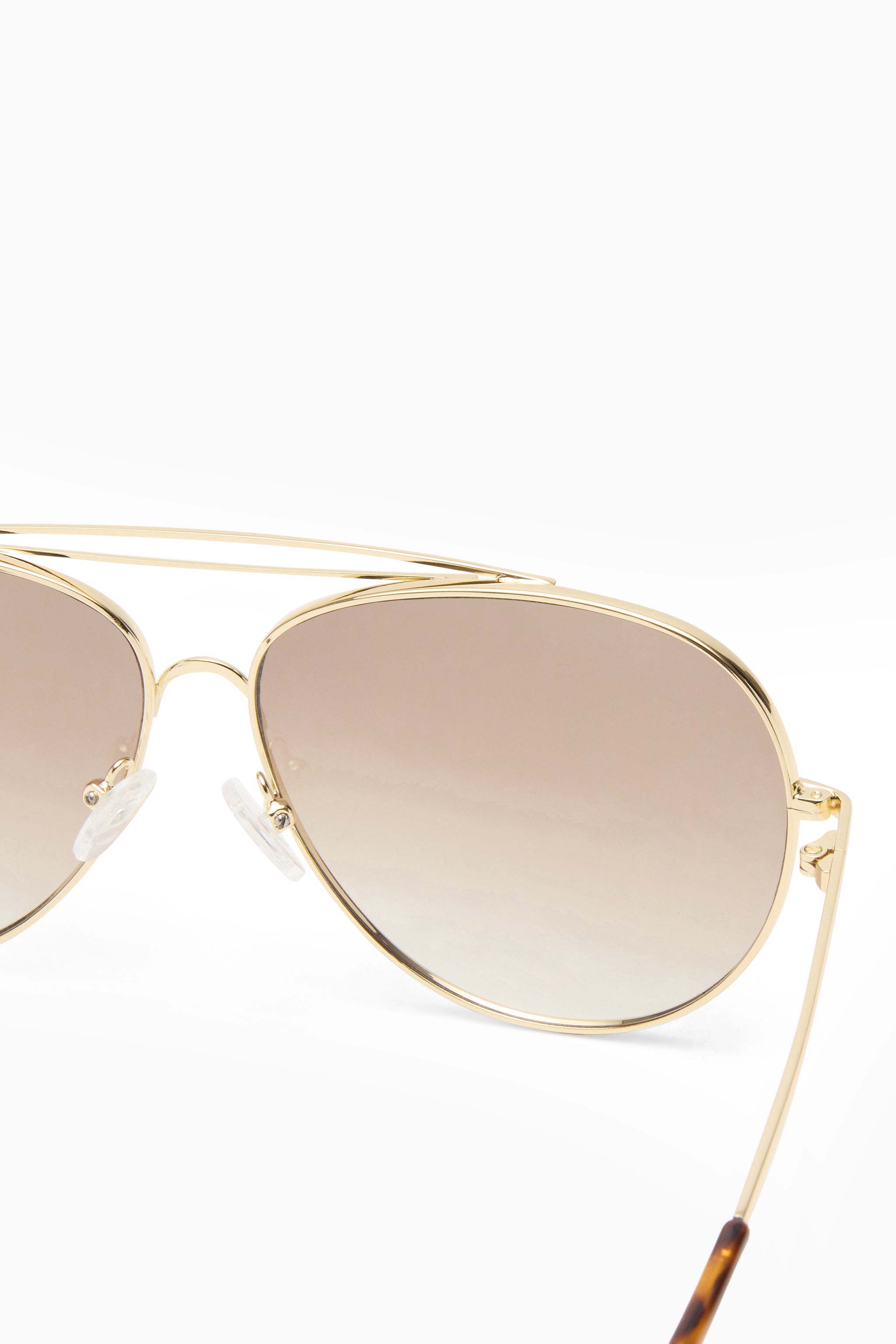 Abracadabra Sunglasses - Bright Gold w/ Brown // Le Sustain