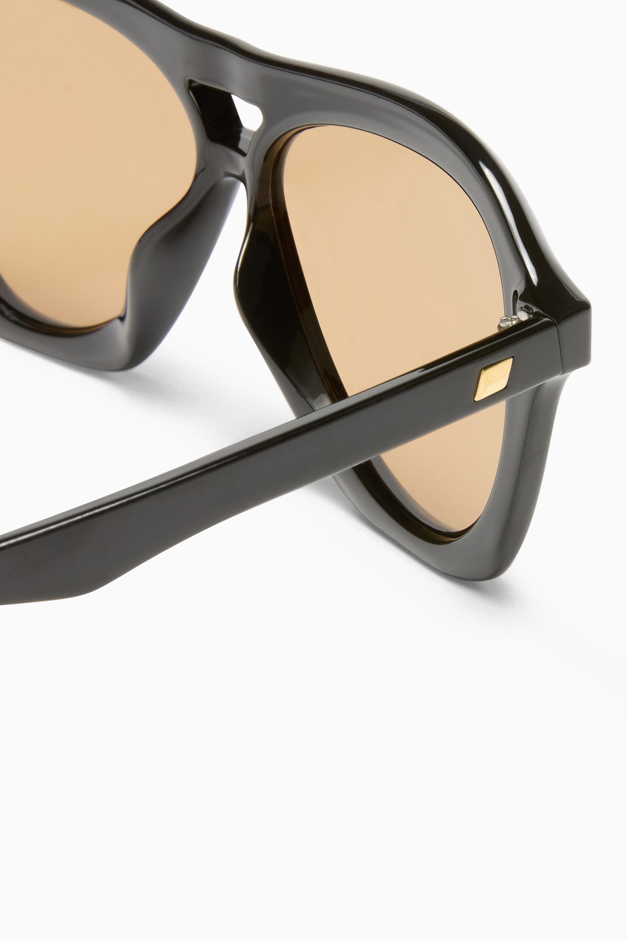 Drizzle Sunglasses - Black w/ Light Brown Mono