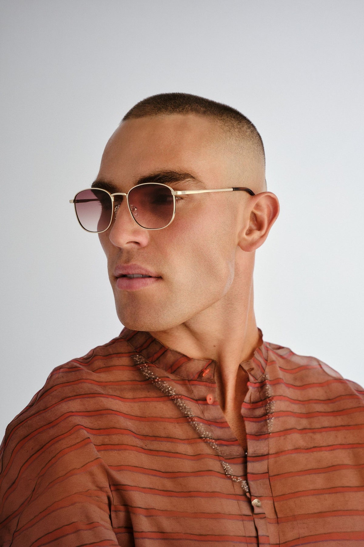 Neptune Deux Sunglasses - Gold w/ Brown Grad