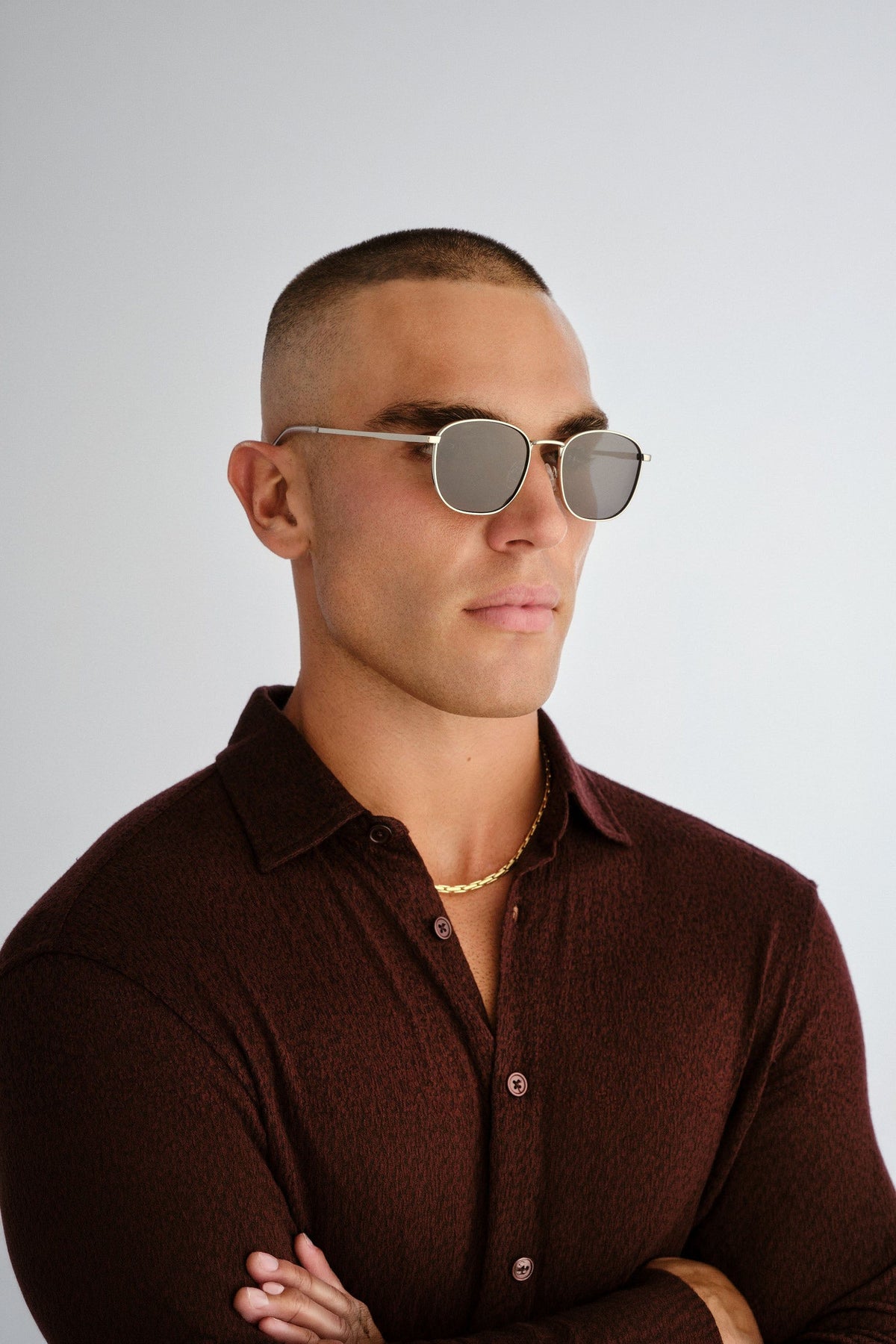 Neptune Deux Sunglasses - Silver w/ Smoke Mono