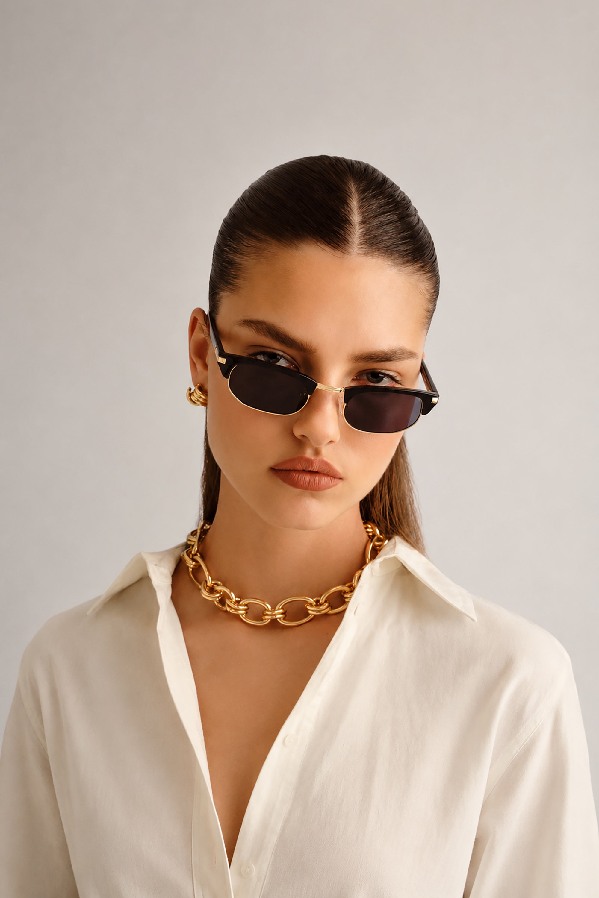Nightingale Sunglasses - Black w/ Smoke Mono