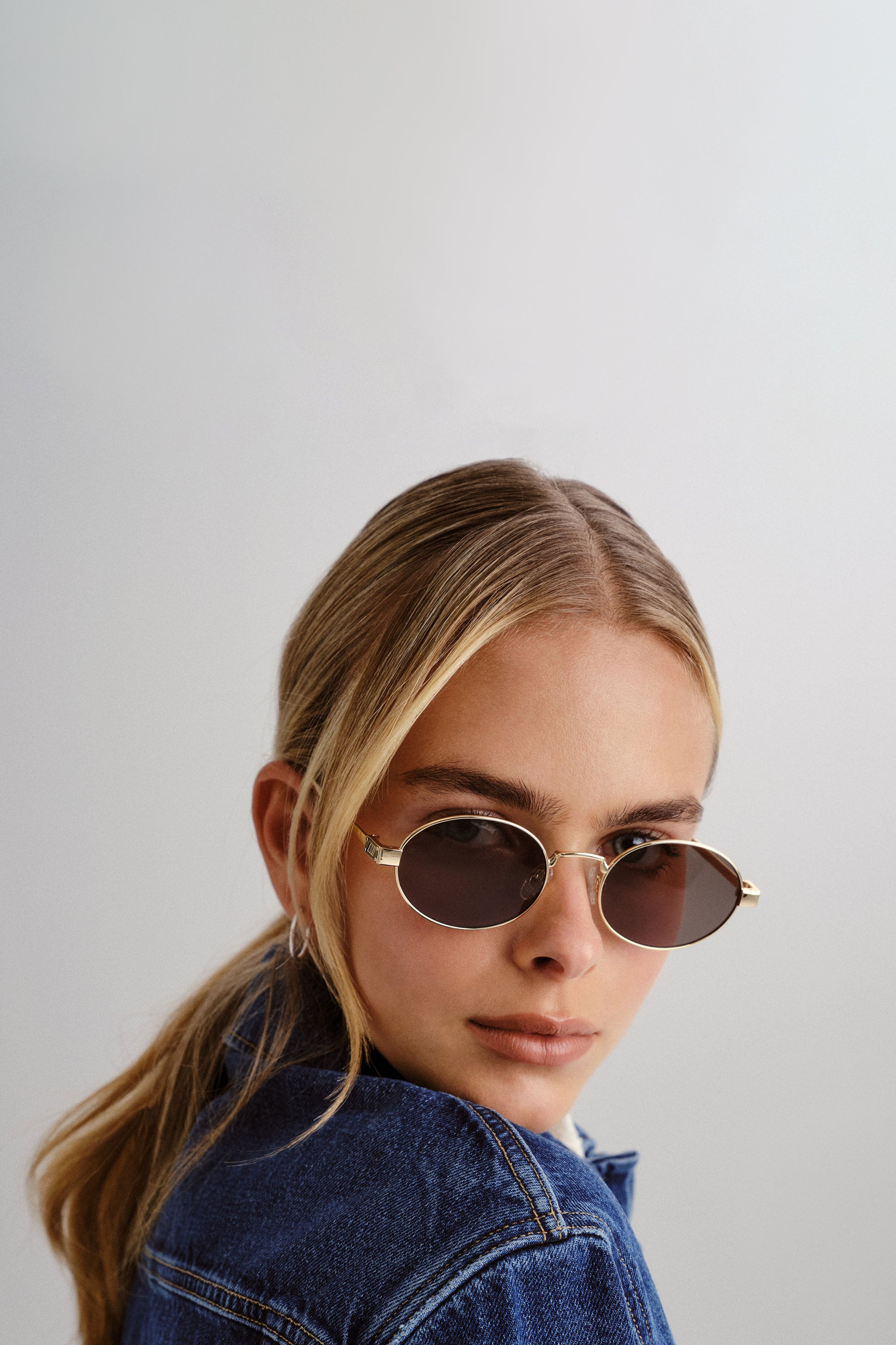 Poseidon Deux Sunglasses - Gold w/ Khaki Mono Lens - RUM Amsterdam