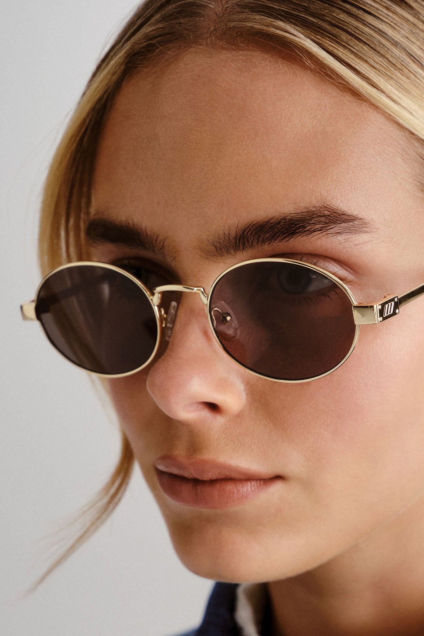 Poseidon Deux Sunglasses - Gold w/ Khaki Mono Lens - RUM Amsterdam