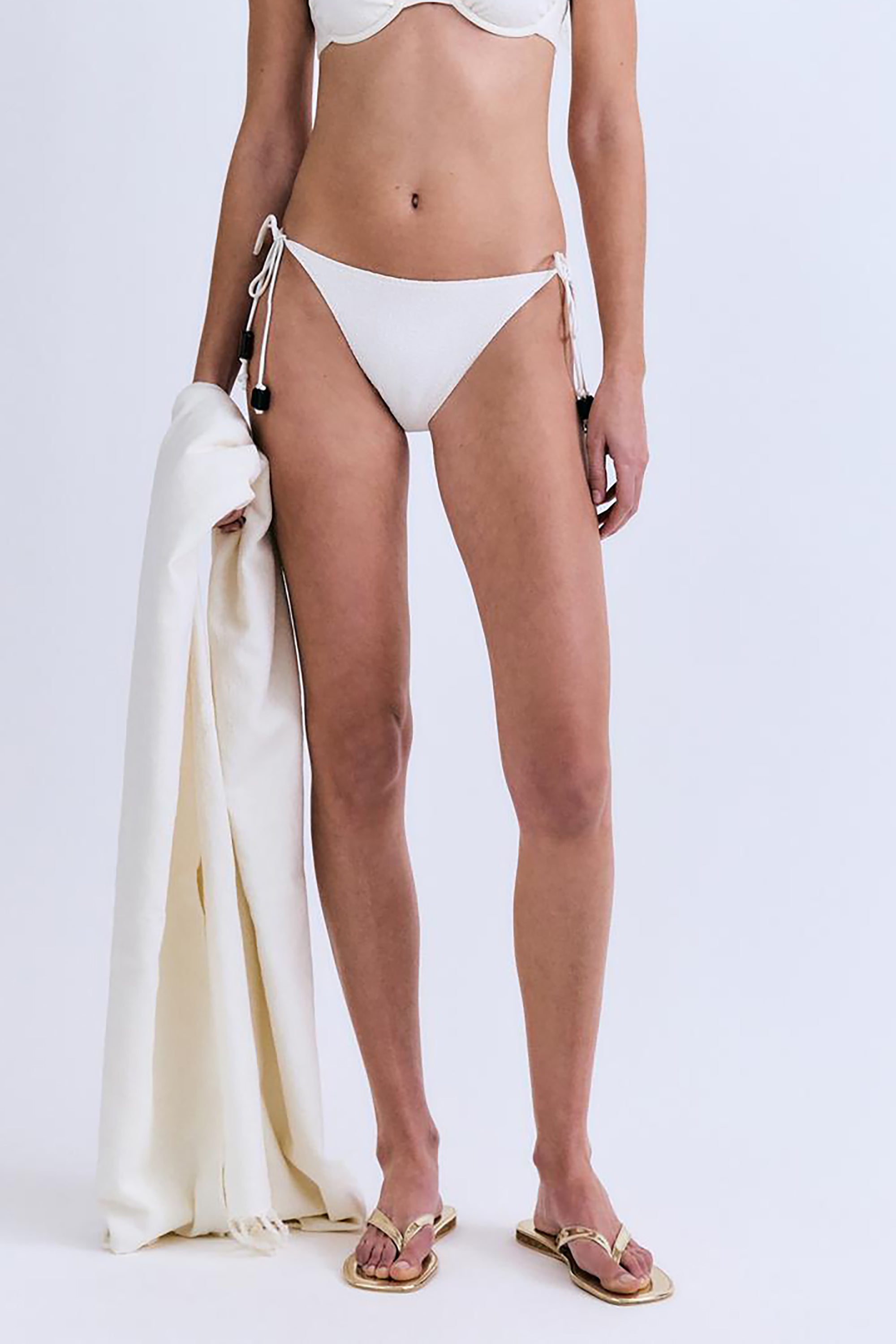 Vanity Tanga-Style Bikini Briefs - Off White