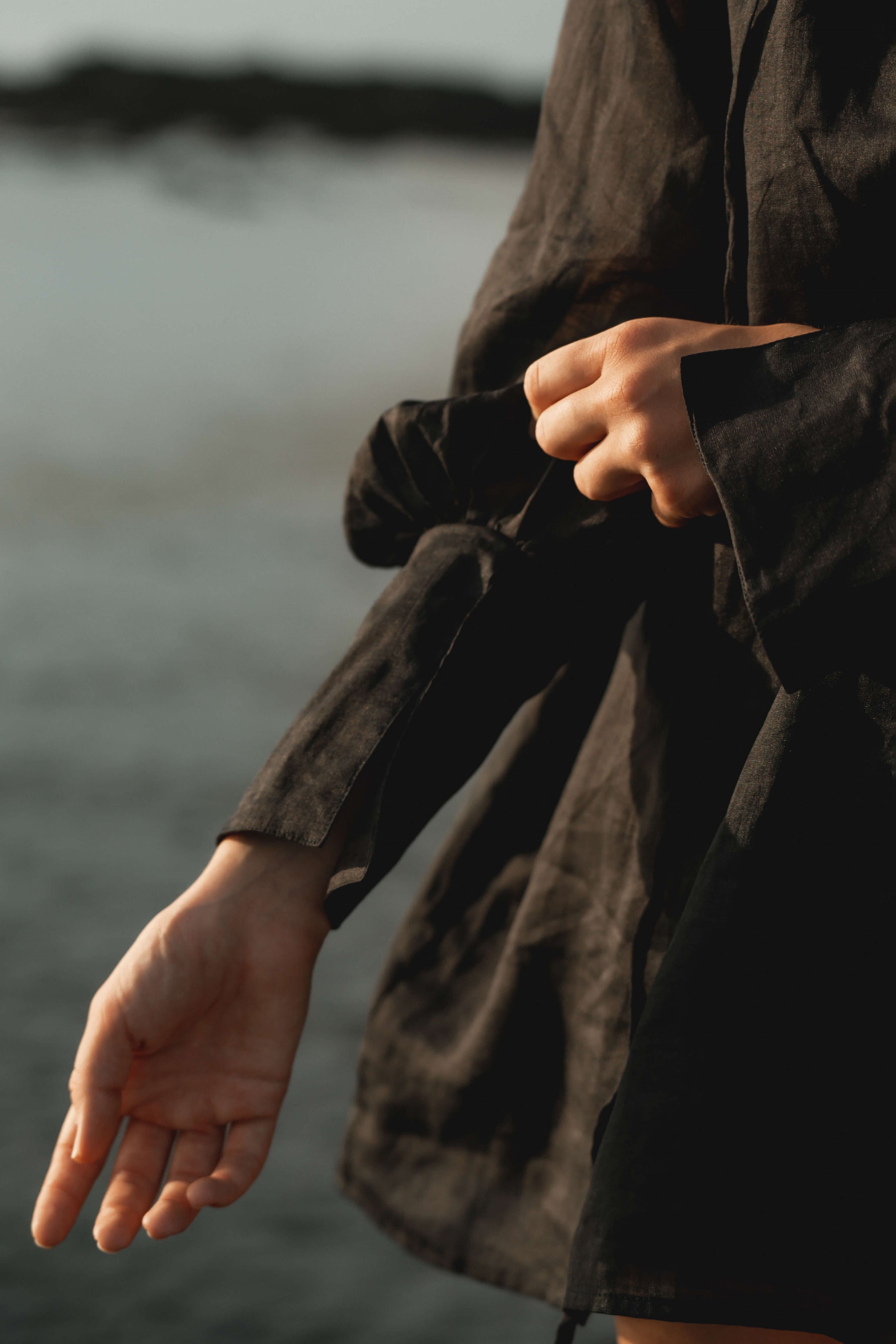 Jules Blouse Dress - Black