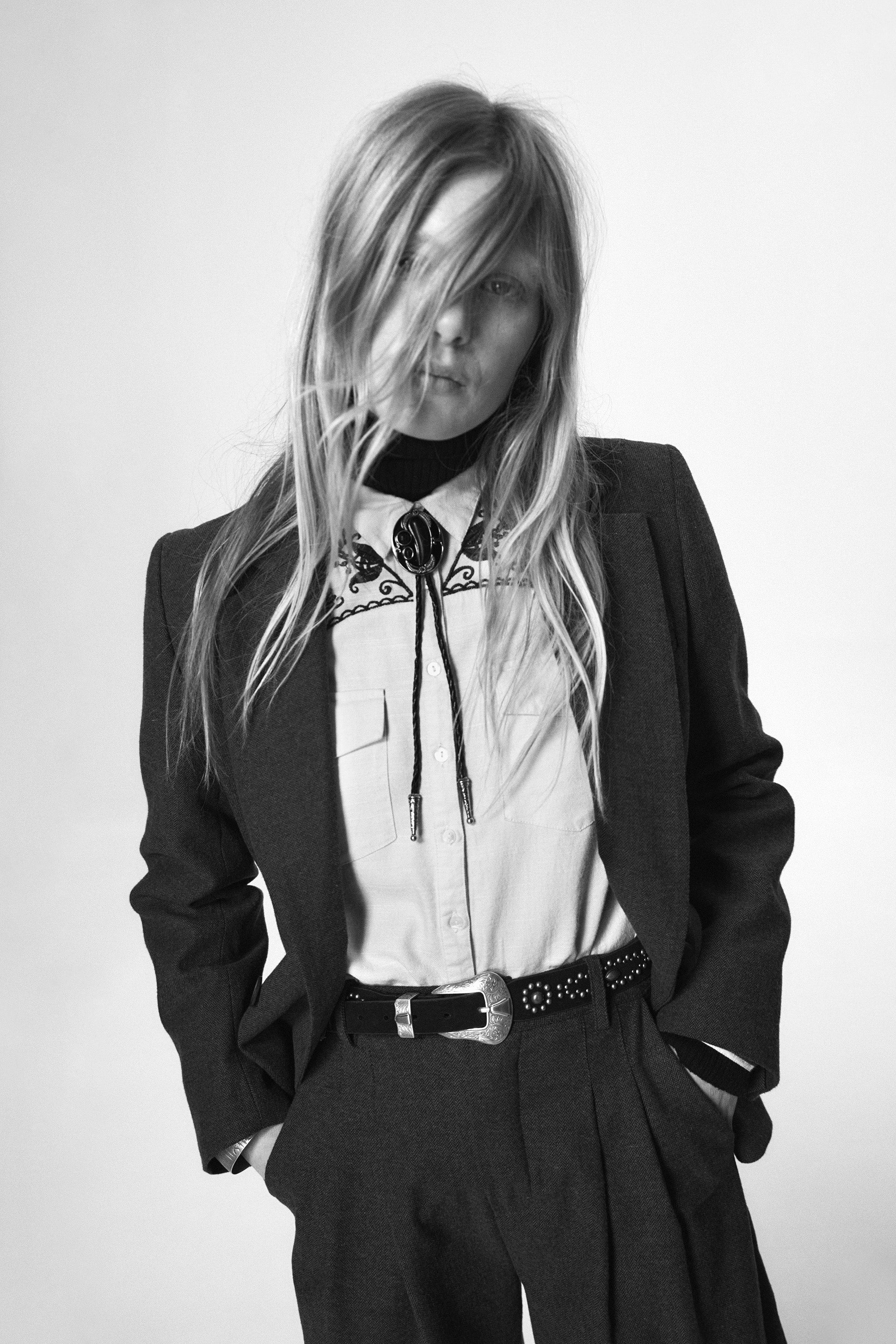 Bandido Pancho Belt - Midnight Silver