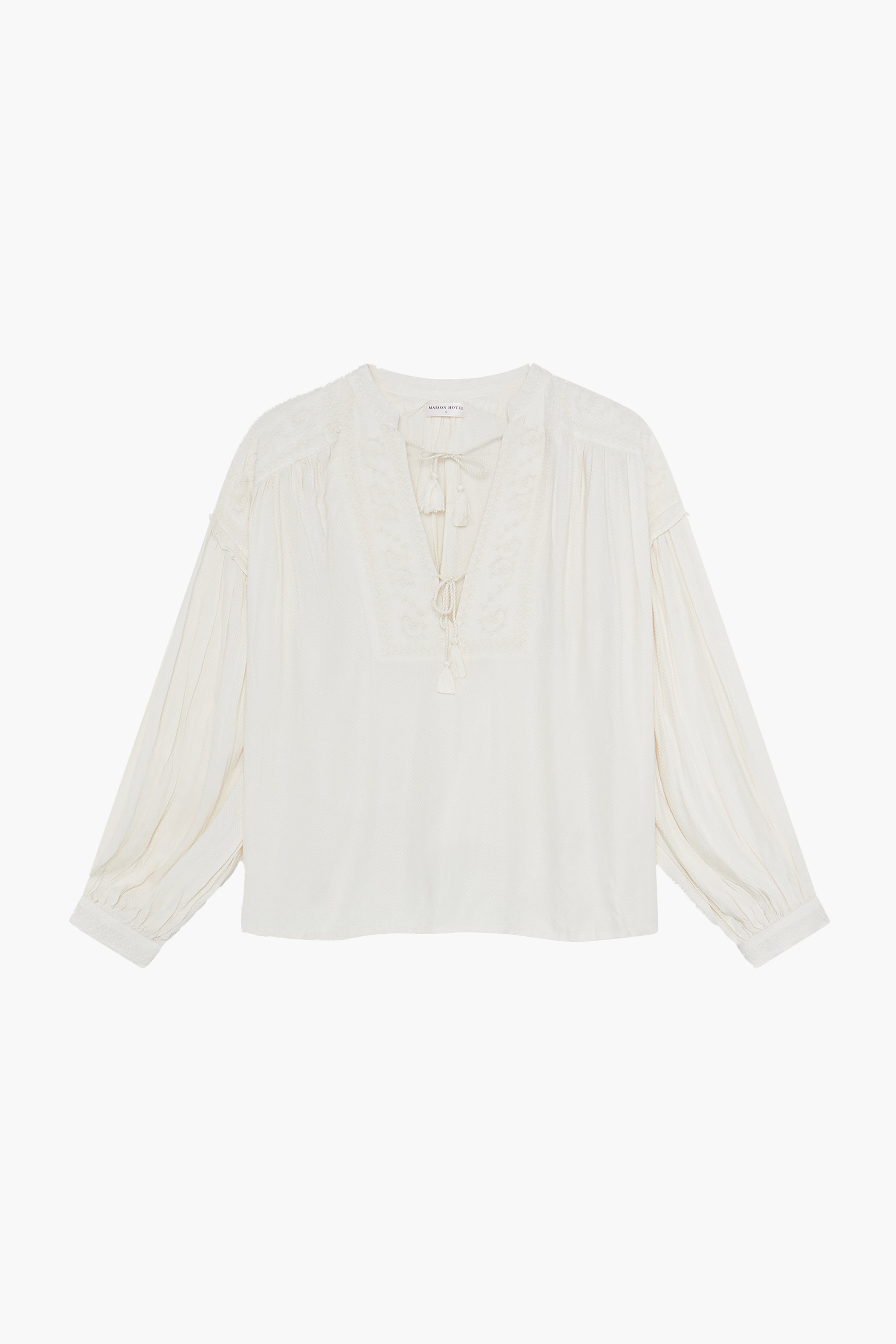 Casablanca Muse Vega Blouse - Soft Ecru