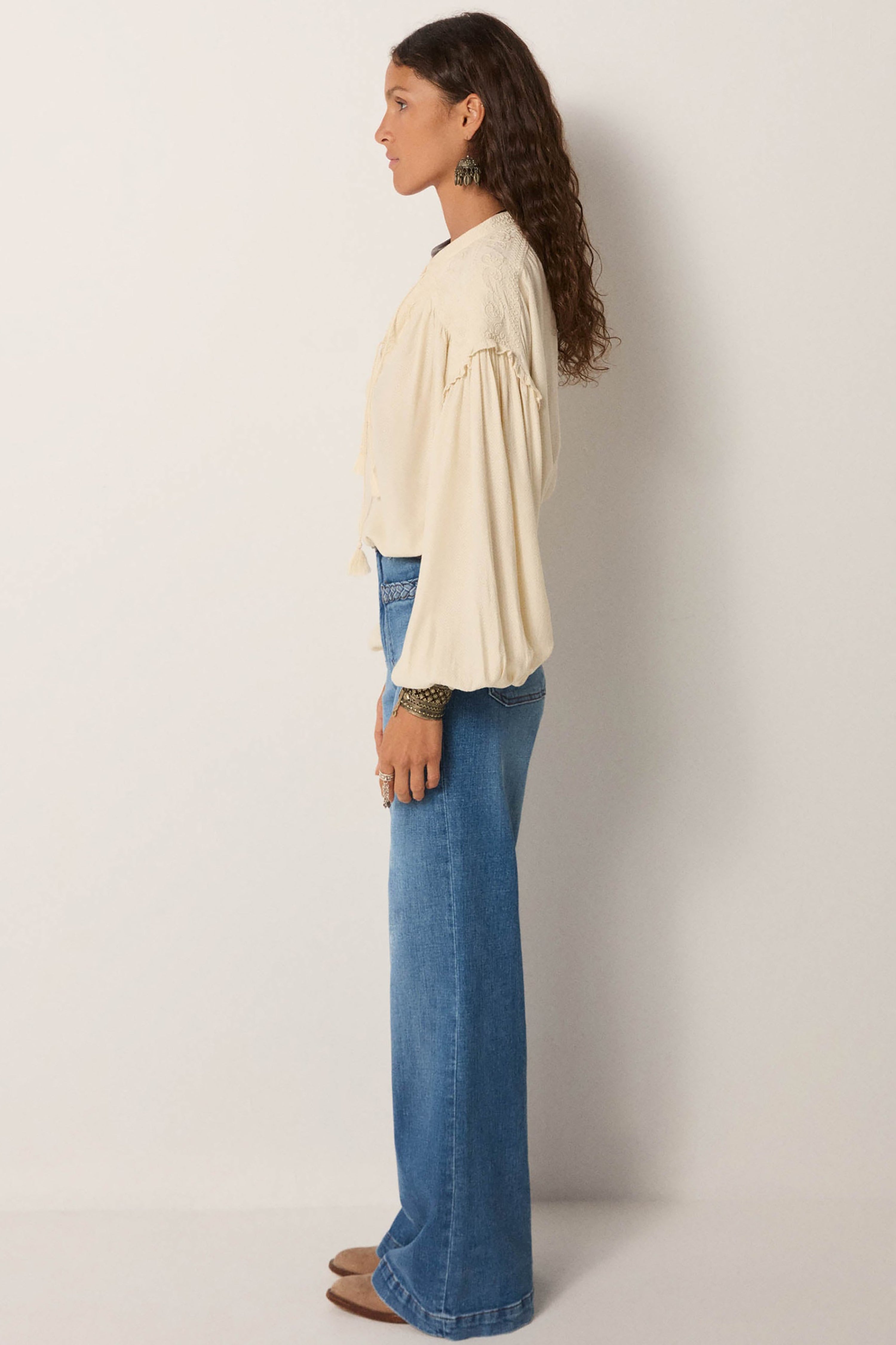 Casablanca Muse Vega Blouse - Soft Ecru