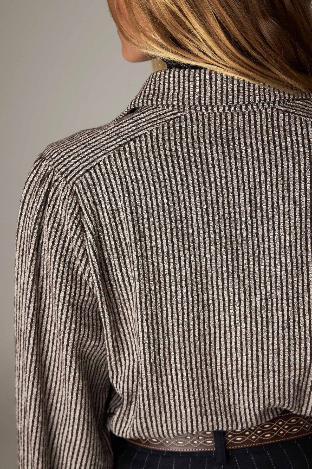 Claude Shirt - Coffee Stripes - RUM Amsterdam
