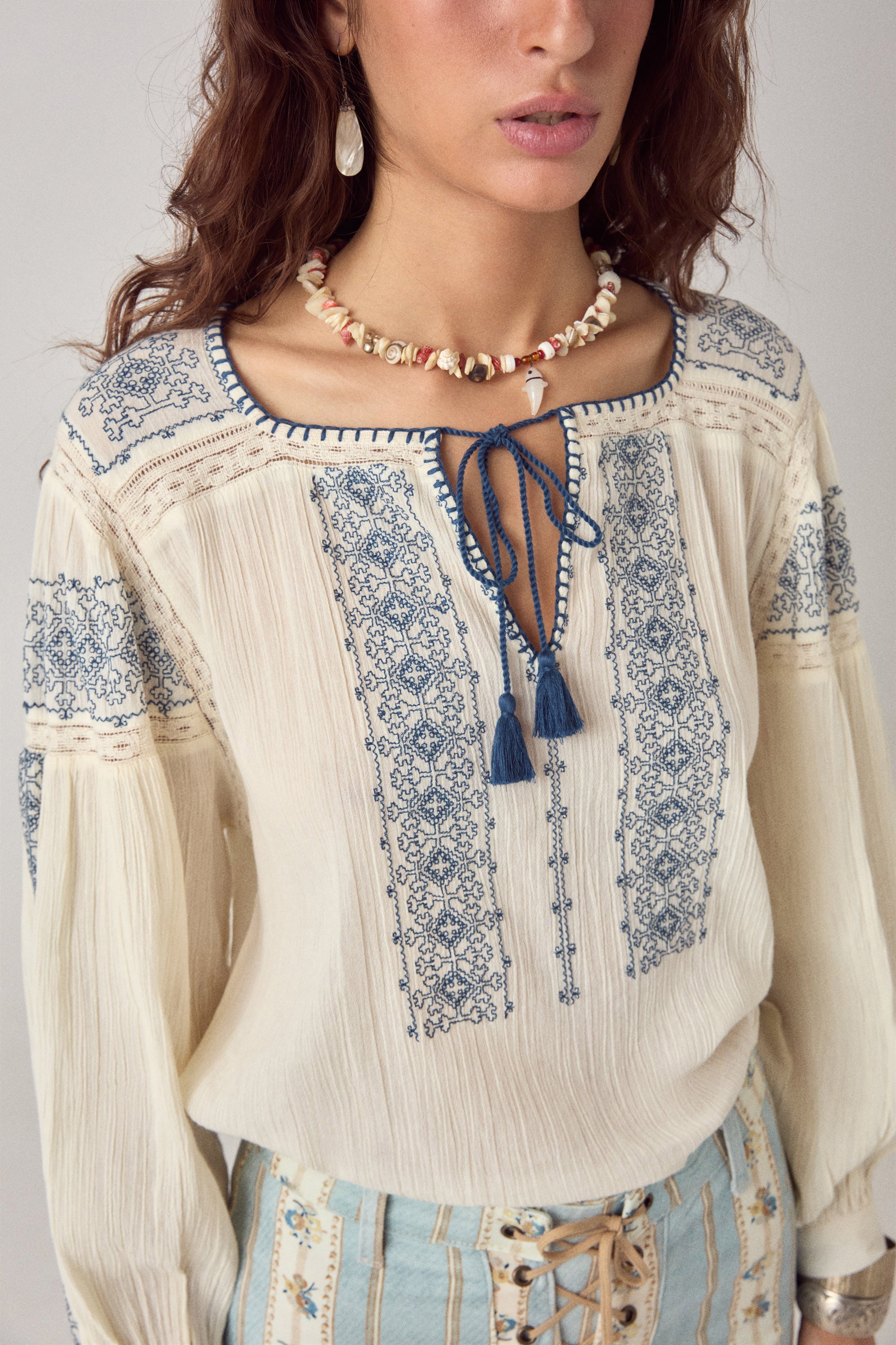 Claudia Blouse - Indigo Poet Lapislazuli