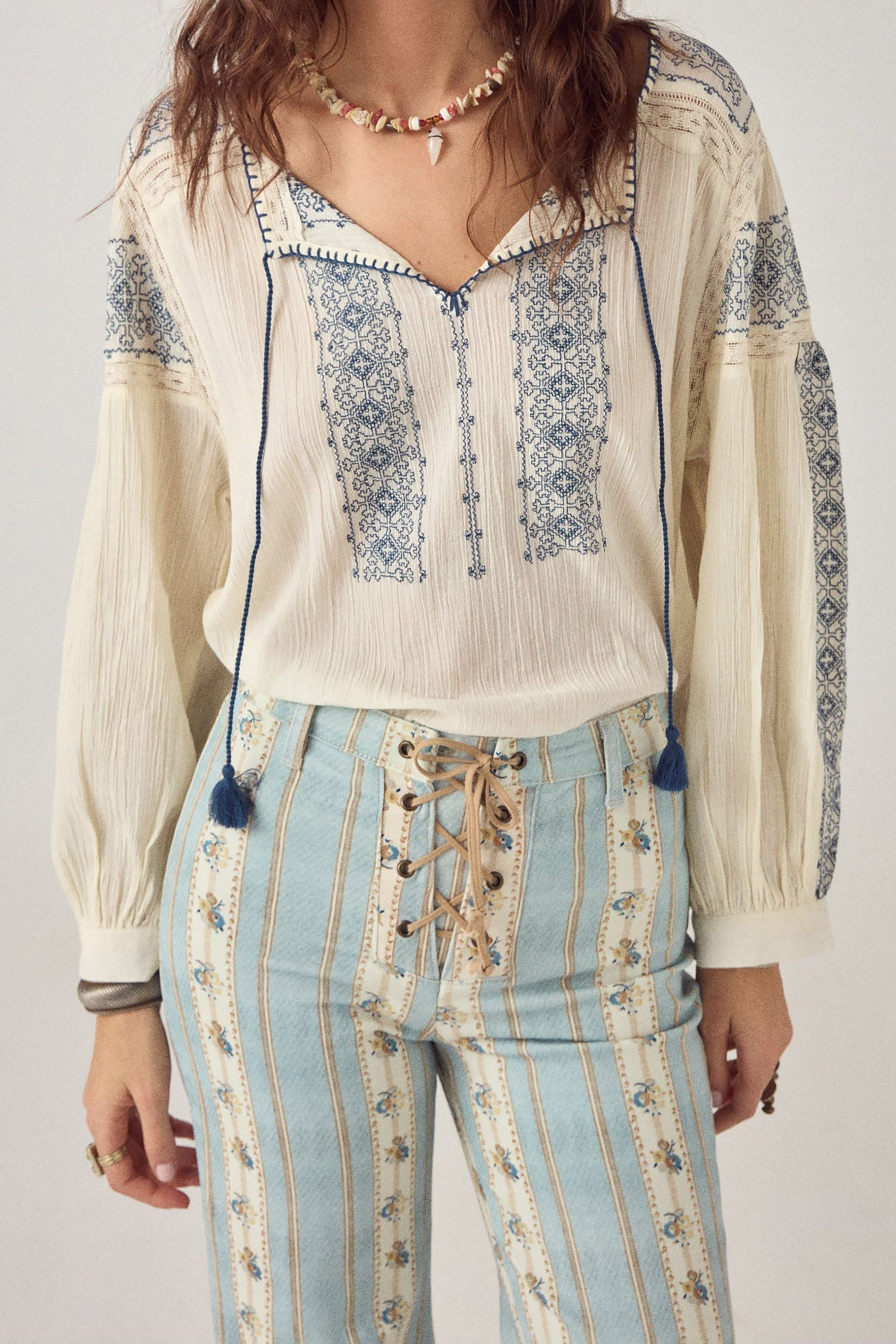 Claudia Blouse - Indigo Poet Lapislazuli