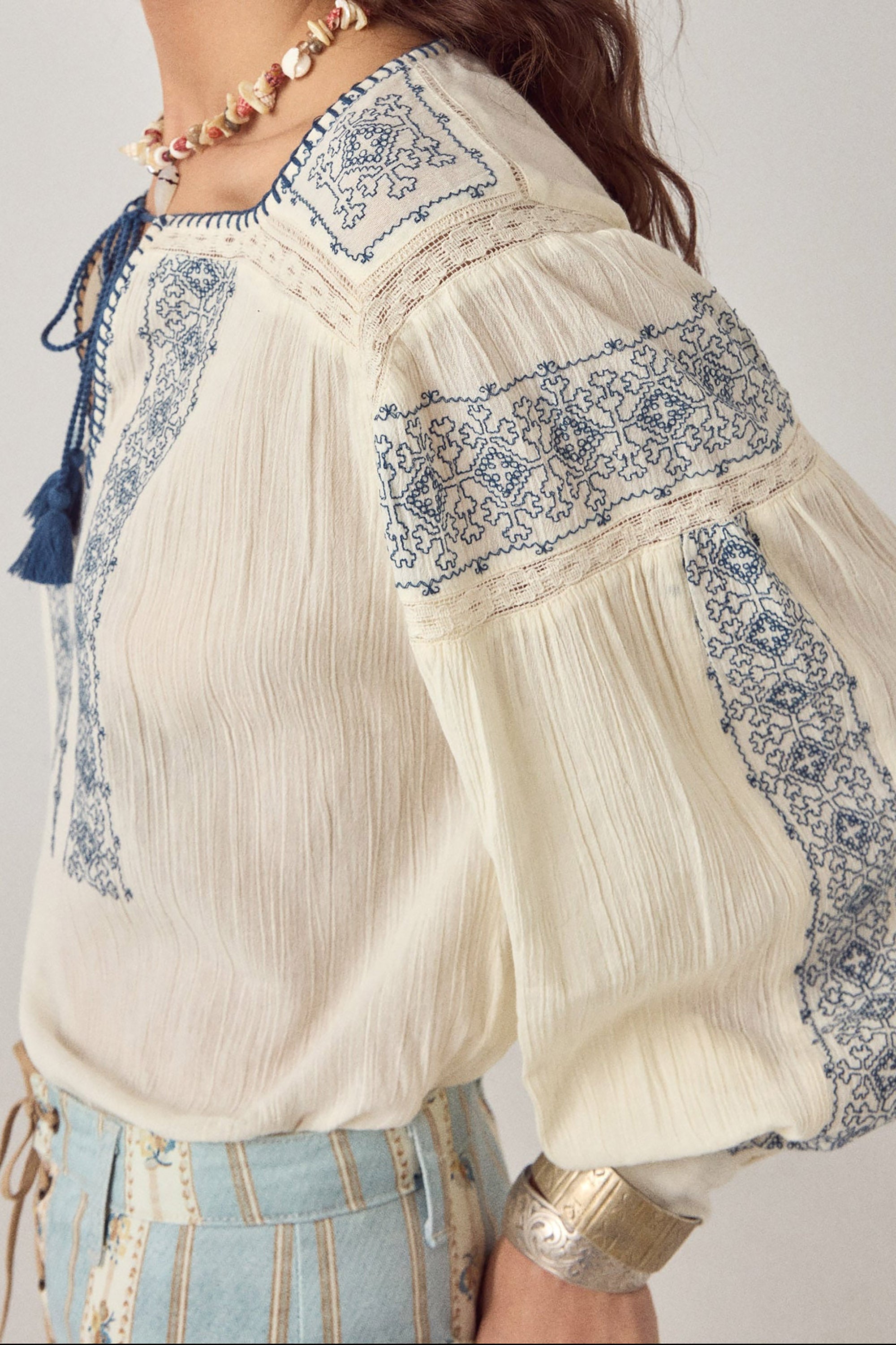 Claudia Blouse - Indigo Poet Lapislazuli