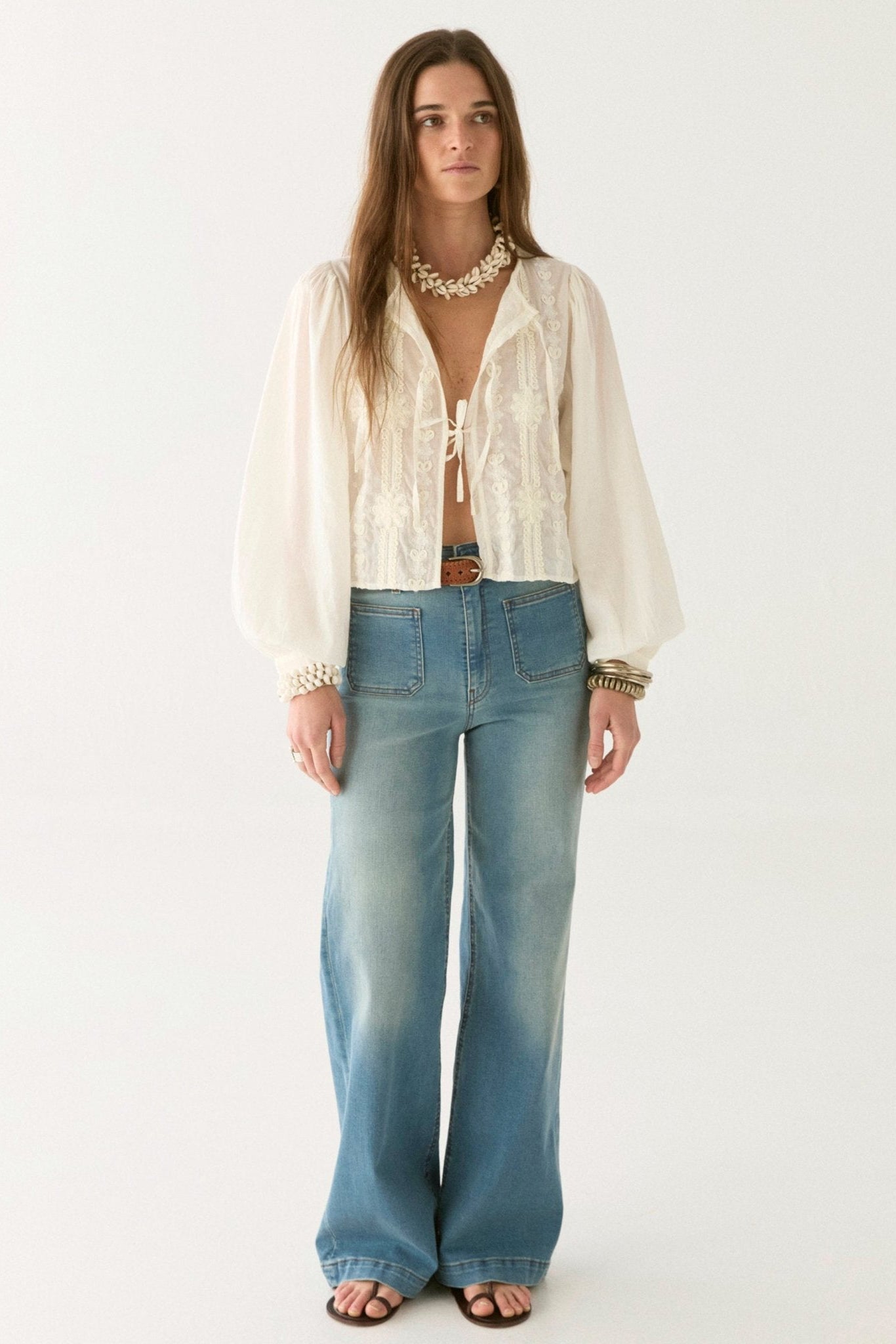 Lord Byron Ludovica Blouse - Pearl - RUM Amsterdam