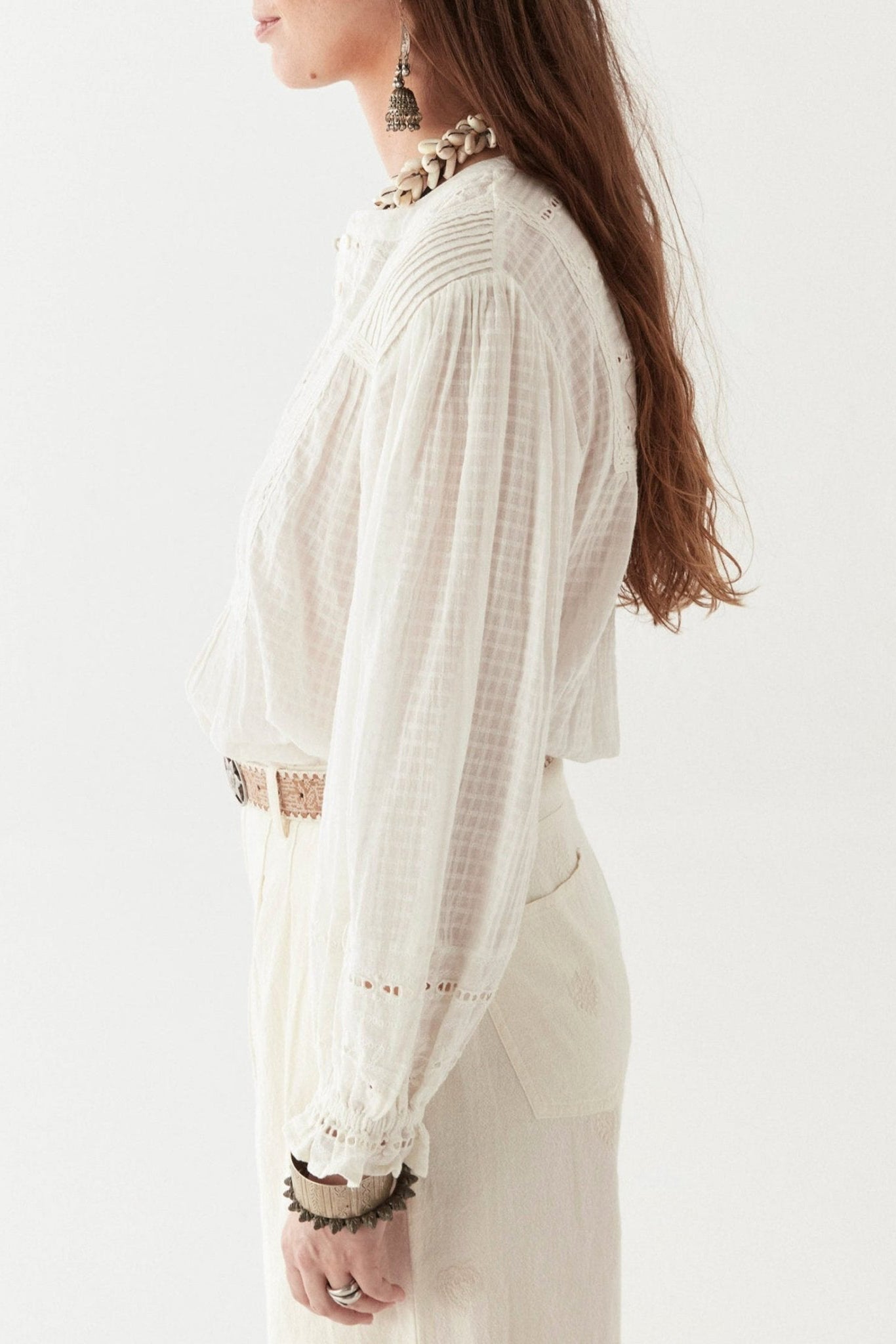 Lord Byron Sabine Blouse - Pearl - RUM Amsterdam