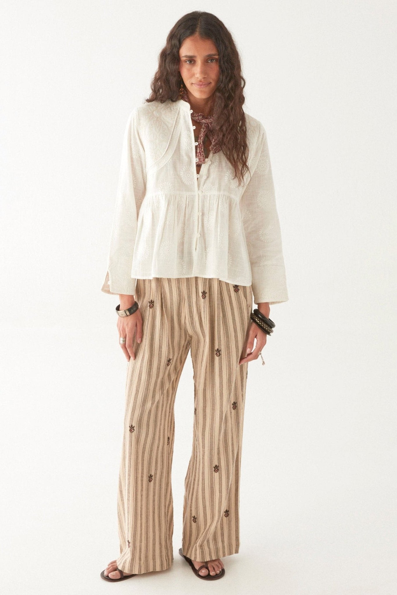 Mosaique Ariana Blouse - Ivory - RUM Amsterdam