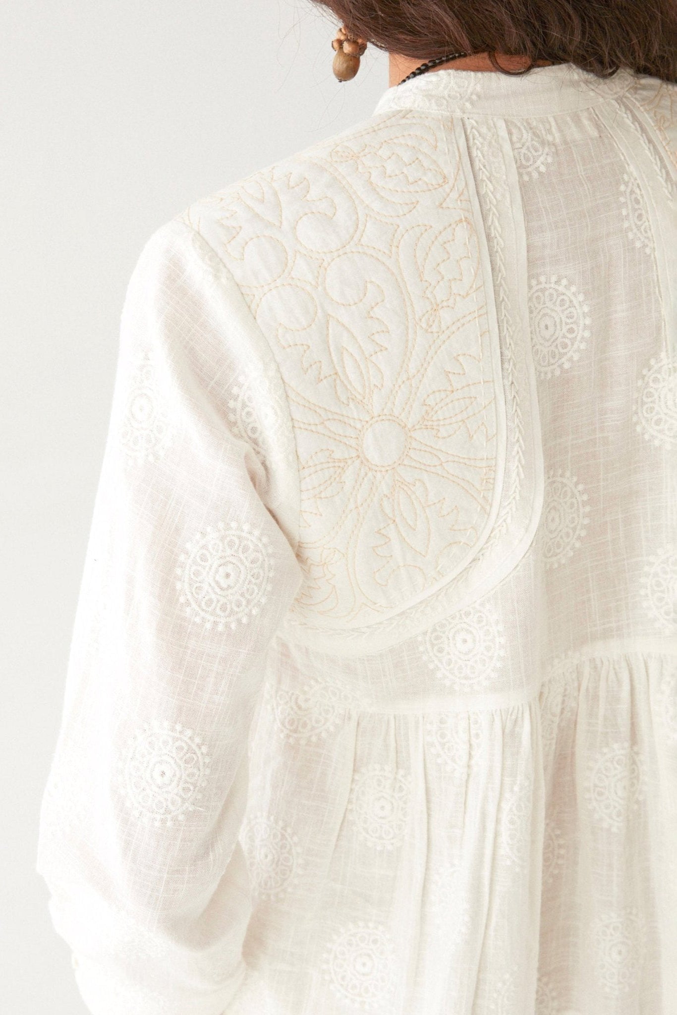 Mosaique Ariana Blouse - Ivory - RUM Amsterdam