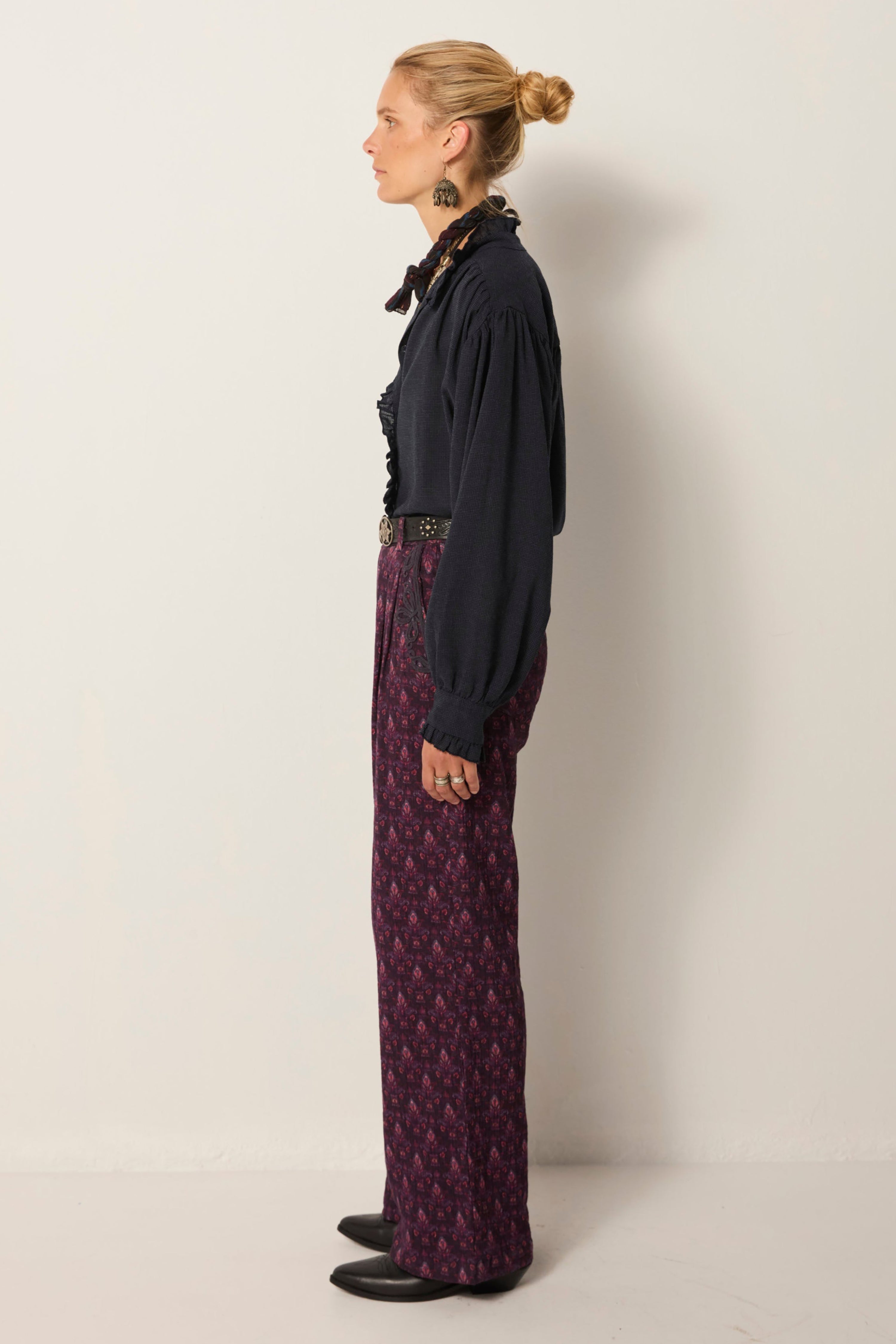 Nocturne Muse Celeste Blouse - Eclipse Blue