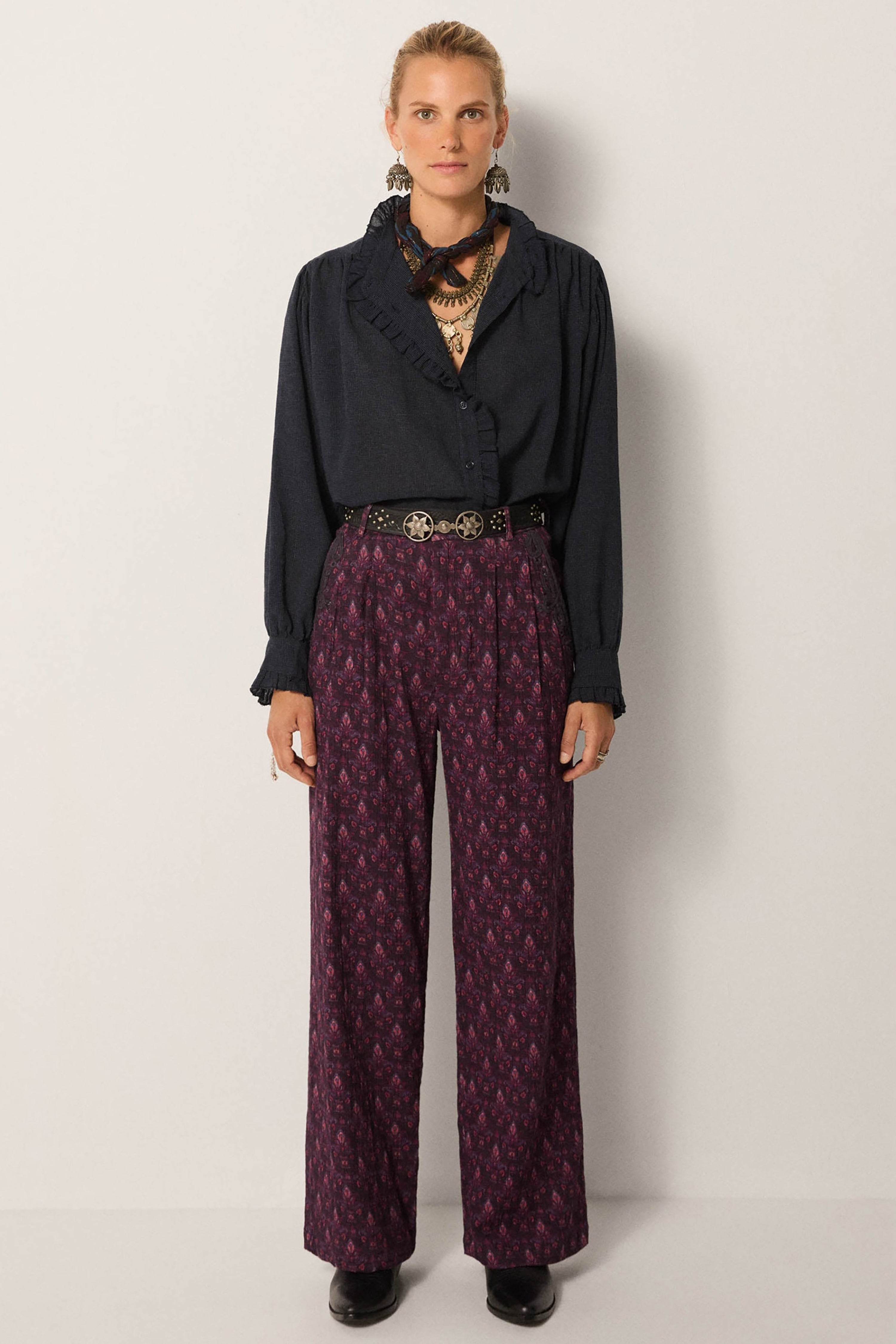 Nocturne Muse Celeste Blouse - Eclipse Blue