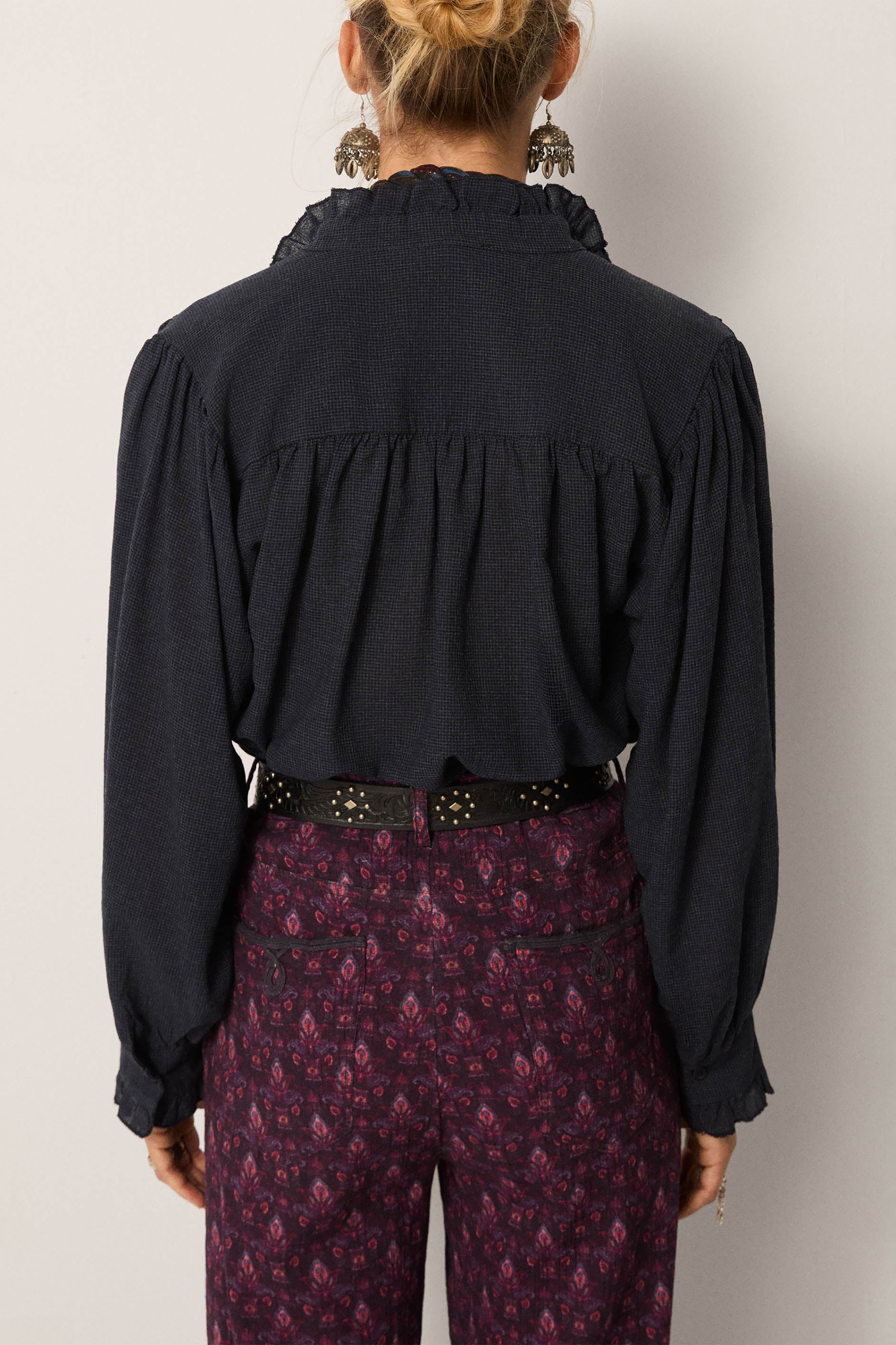 Nocturne Muse Celeste Blouse - Eclipse Blue