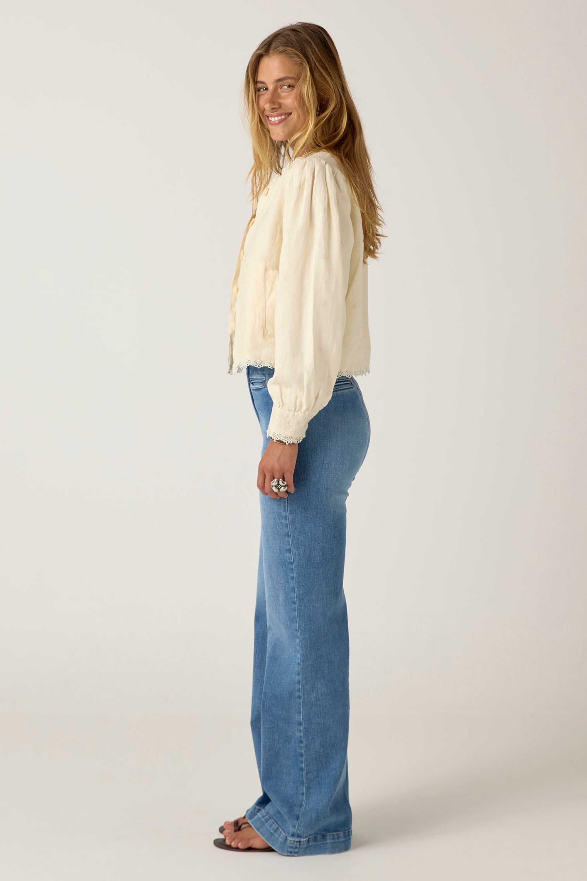 Otelo Jacket - Linen Solstice Ivory Whisper