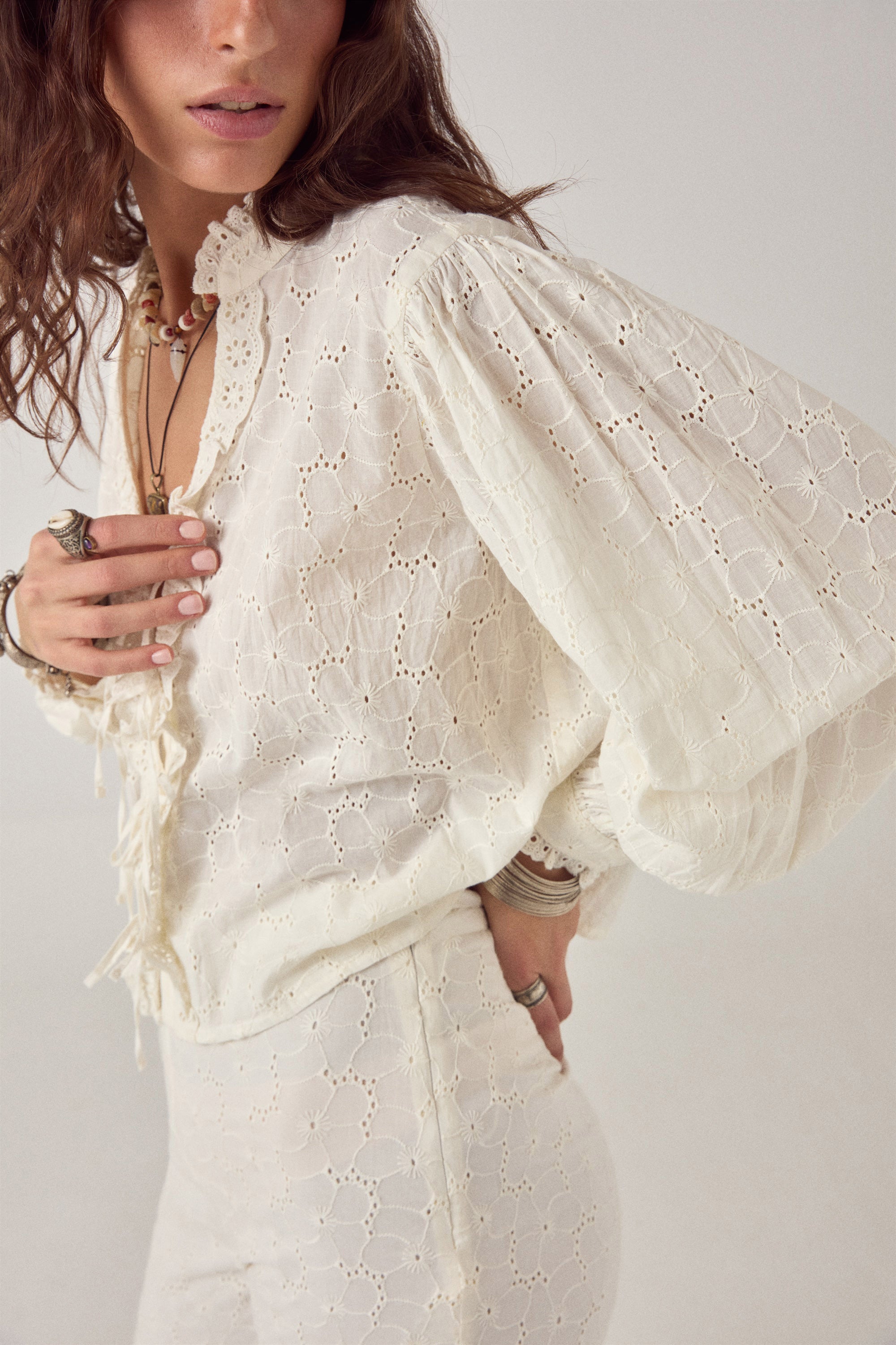 Irene Blouse - Blanc Bohème Chalk