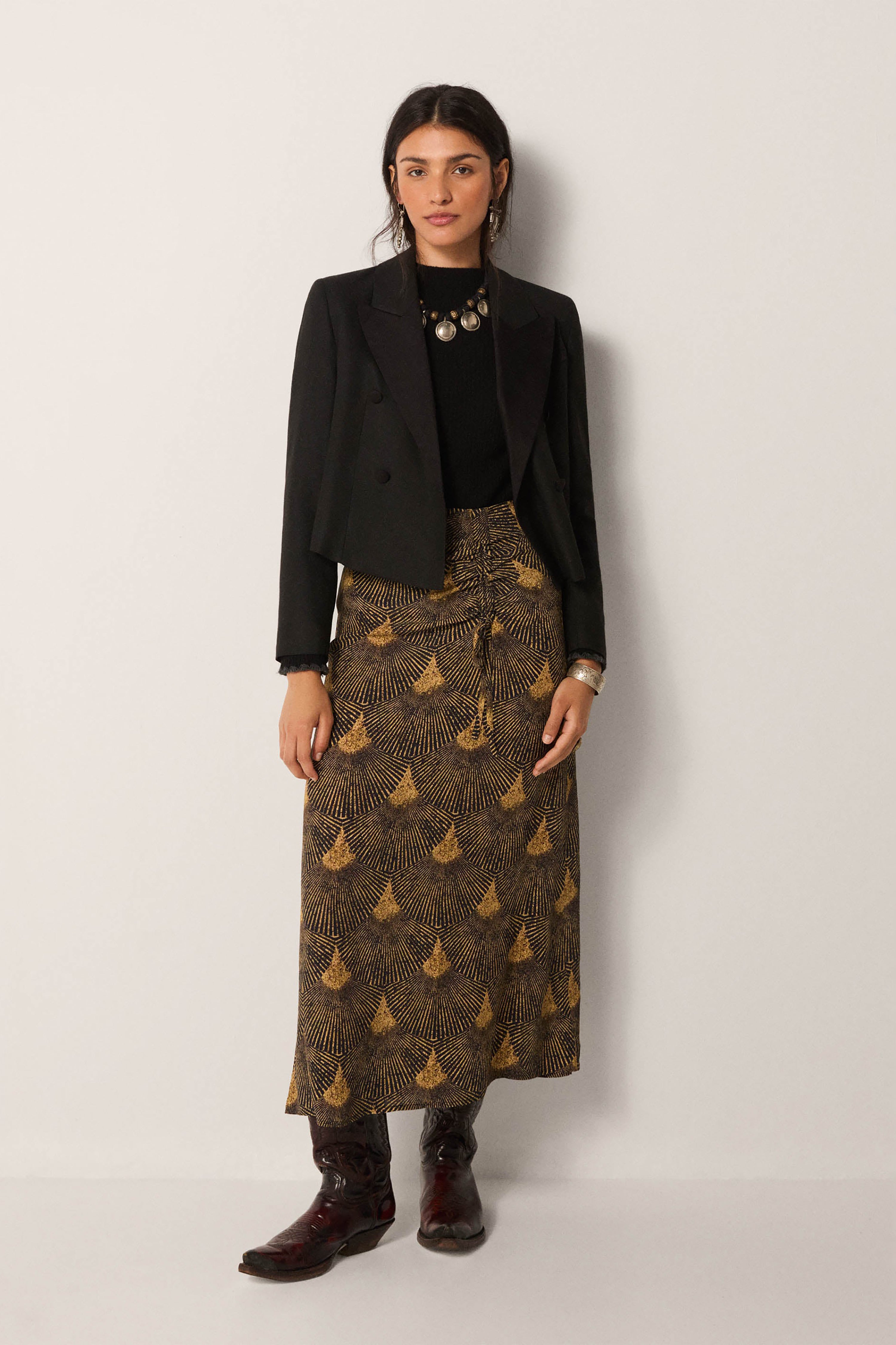 Peacock Lala Skirt - Avocado