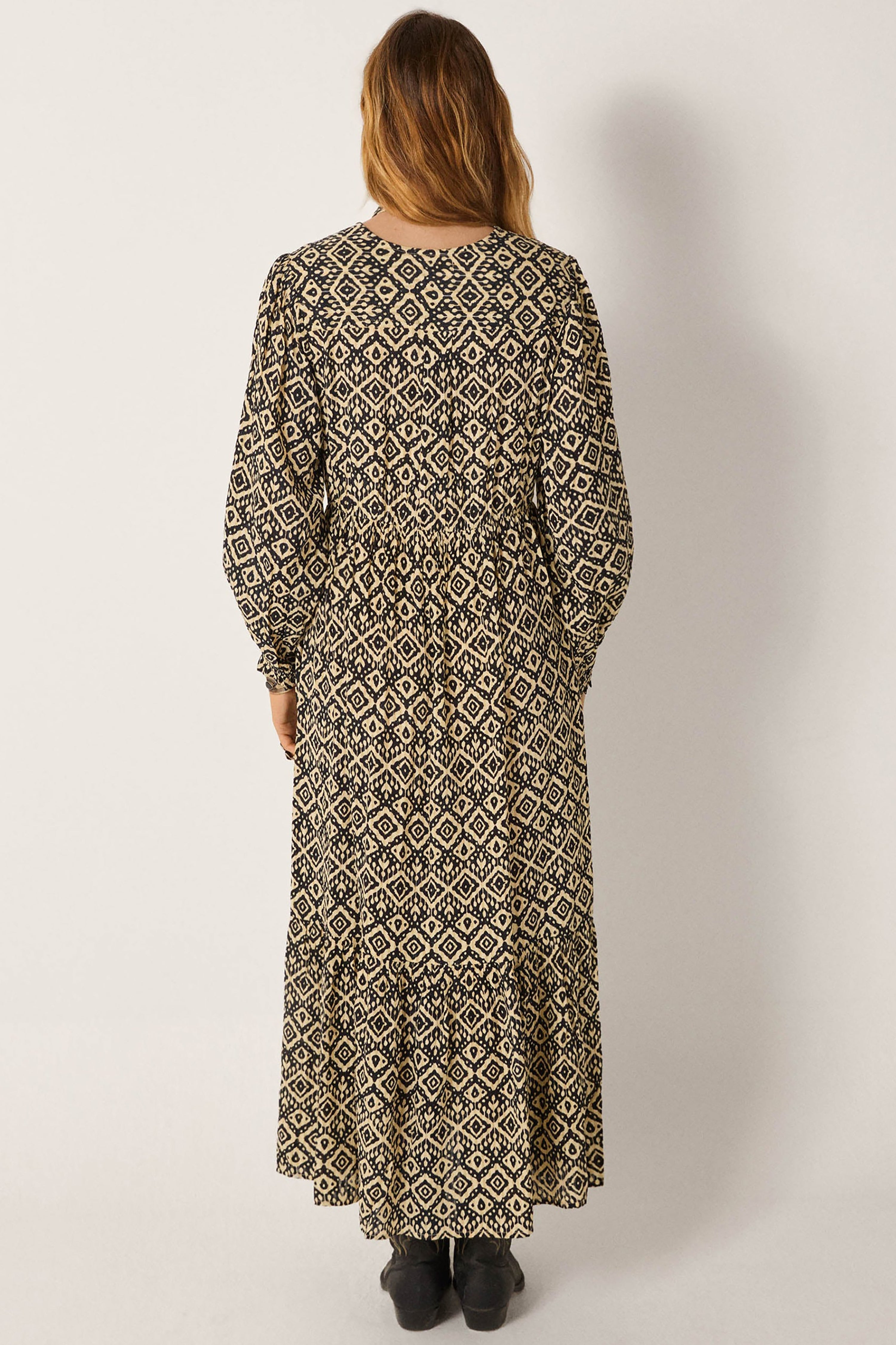 Ruby Tuesday Ikat Emma Dress - Vanilla Ice