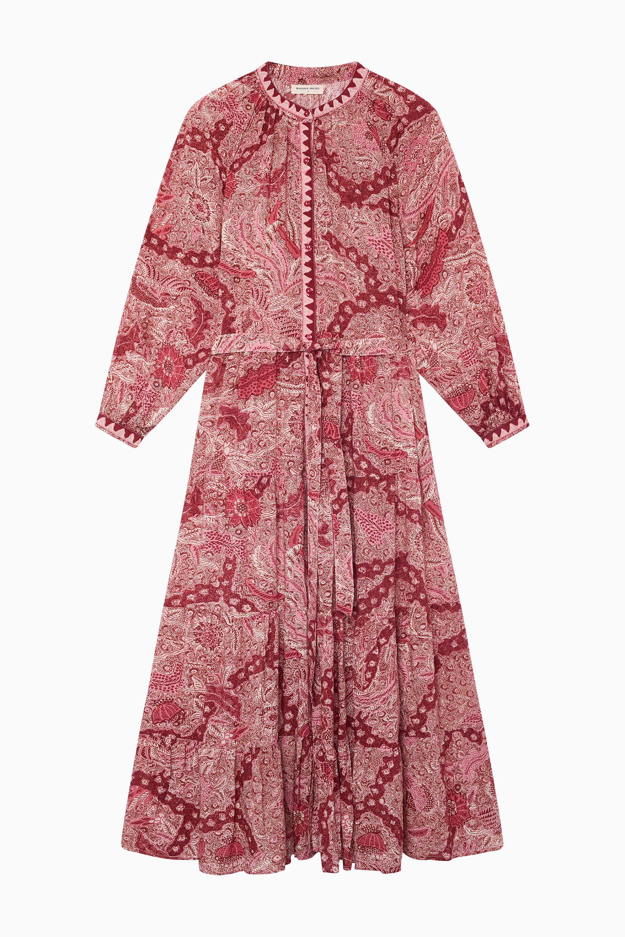 Tina Dress - Red Java Volcano