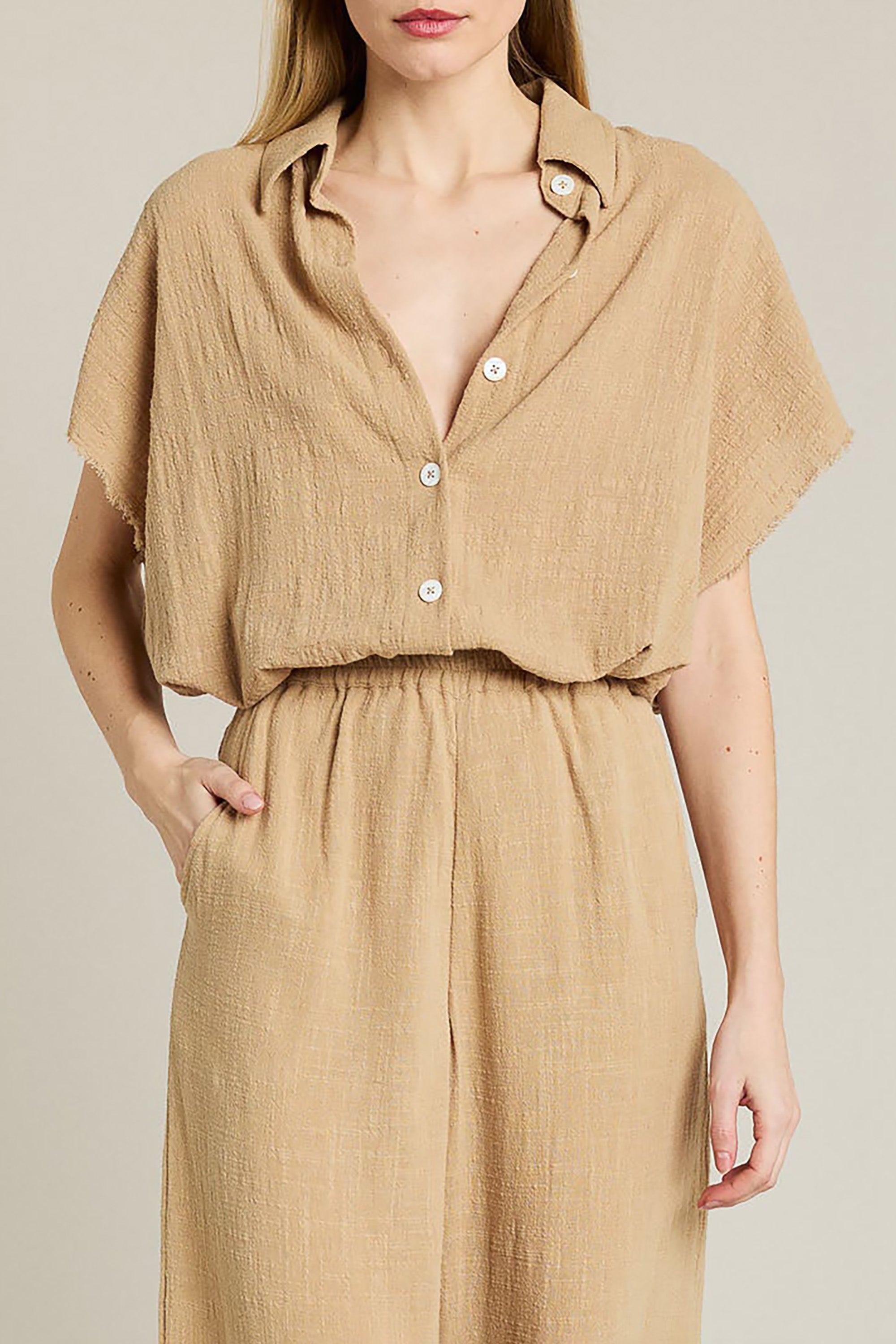 Corinthe Shirt - Sesame