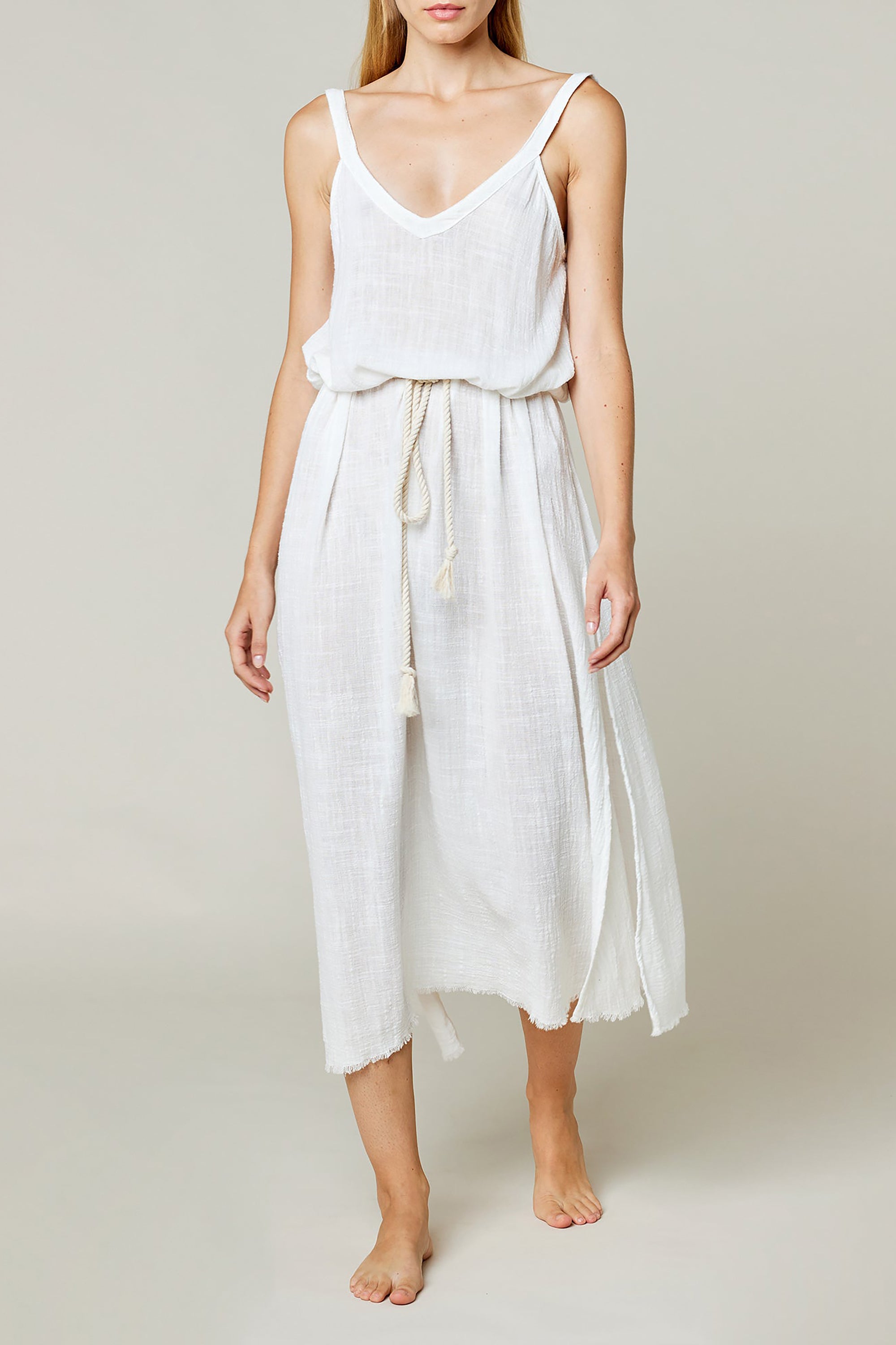 Palma De Mallorca Beach Dress - Off White - RUM Amsterdam