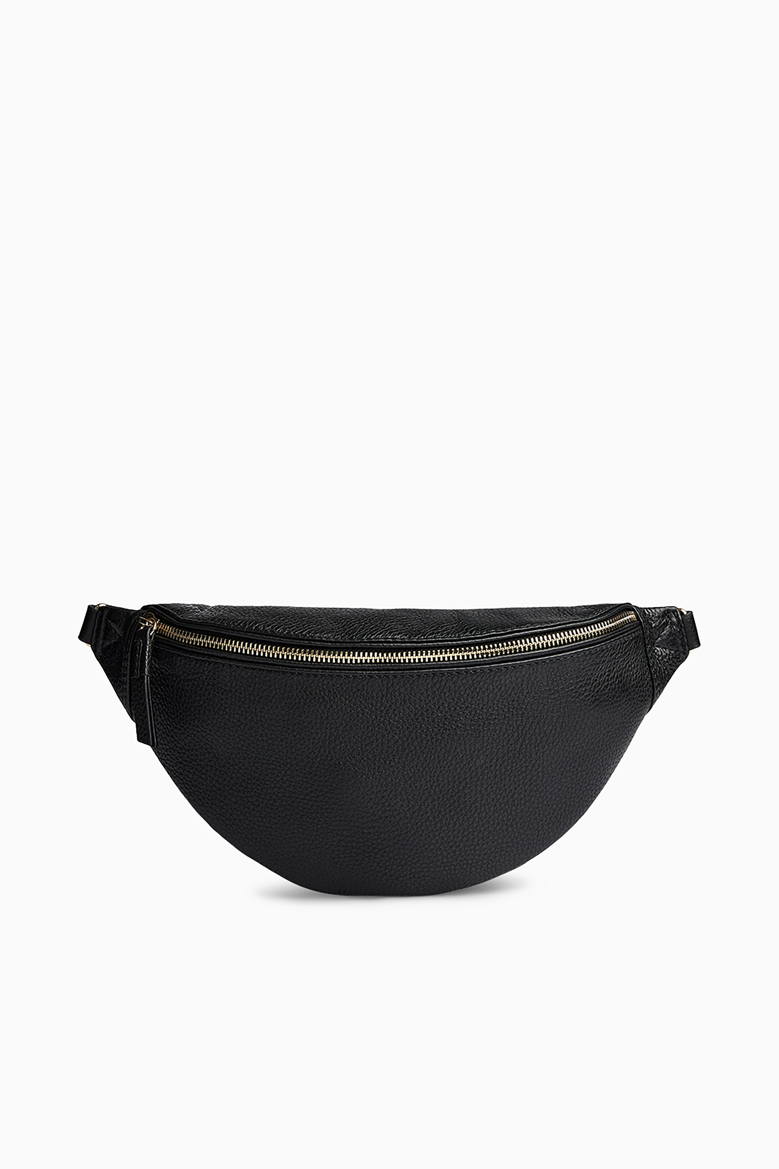 Elinor Bum Bag - Grain Black w/ Gold