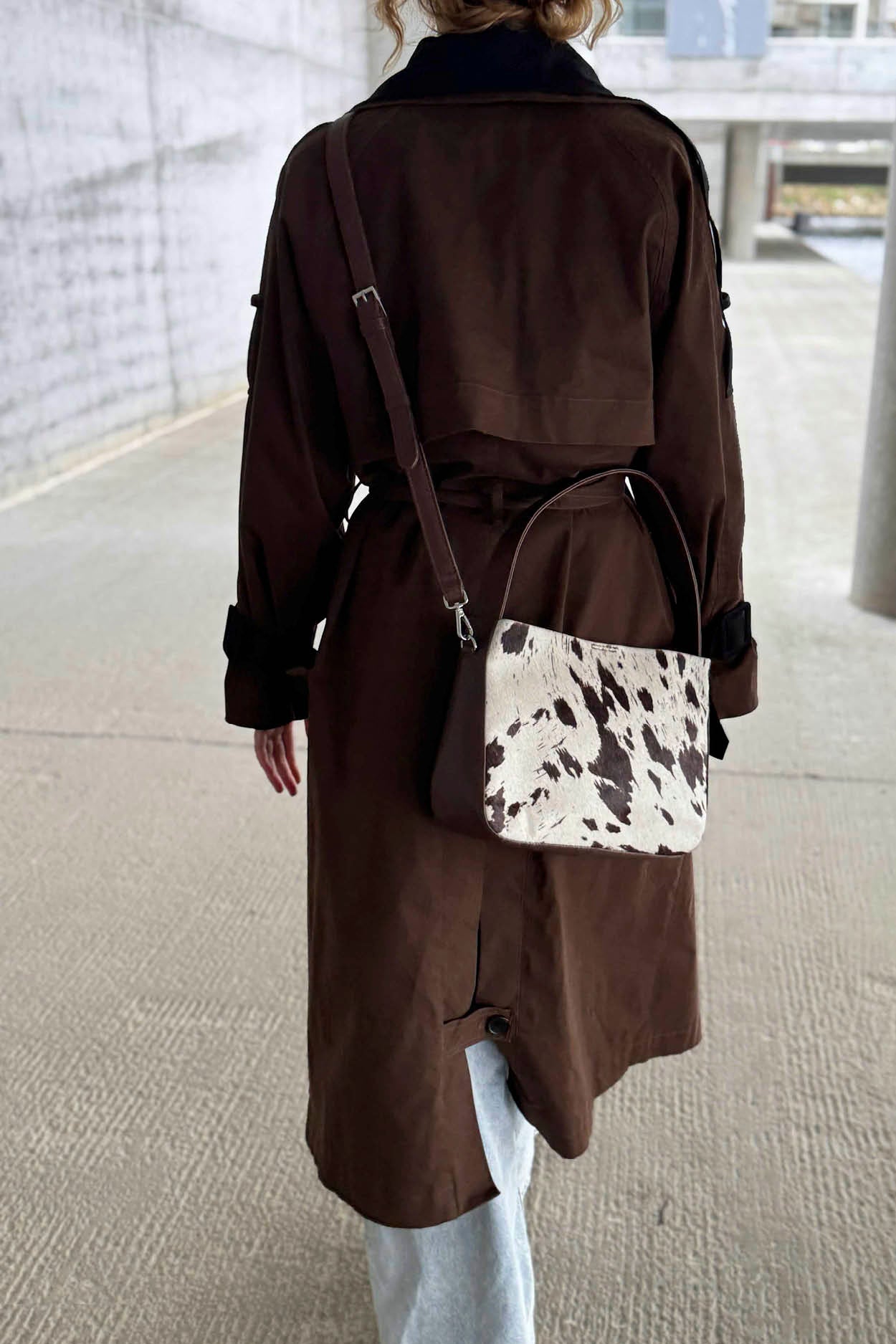 Esa Crossbody Bag - Cow Print