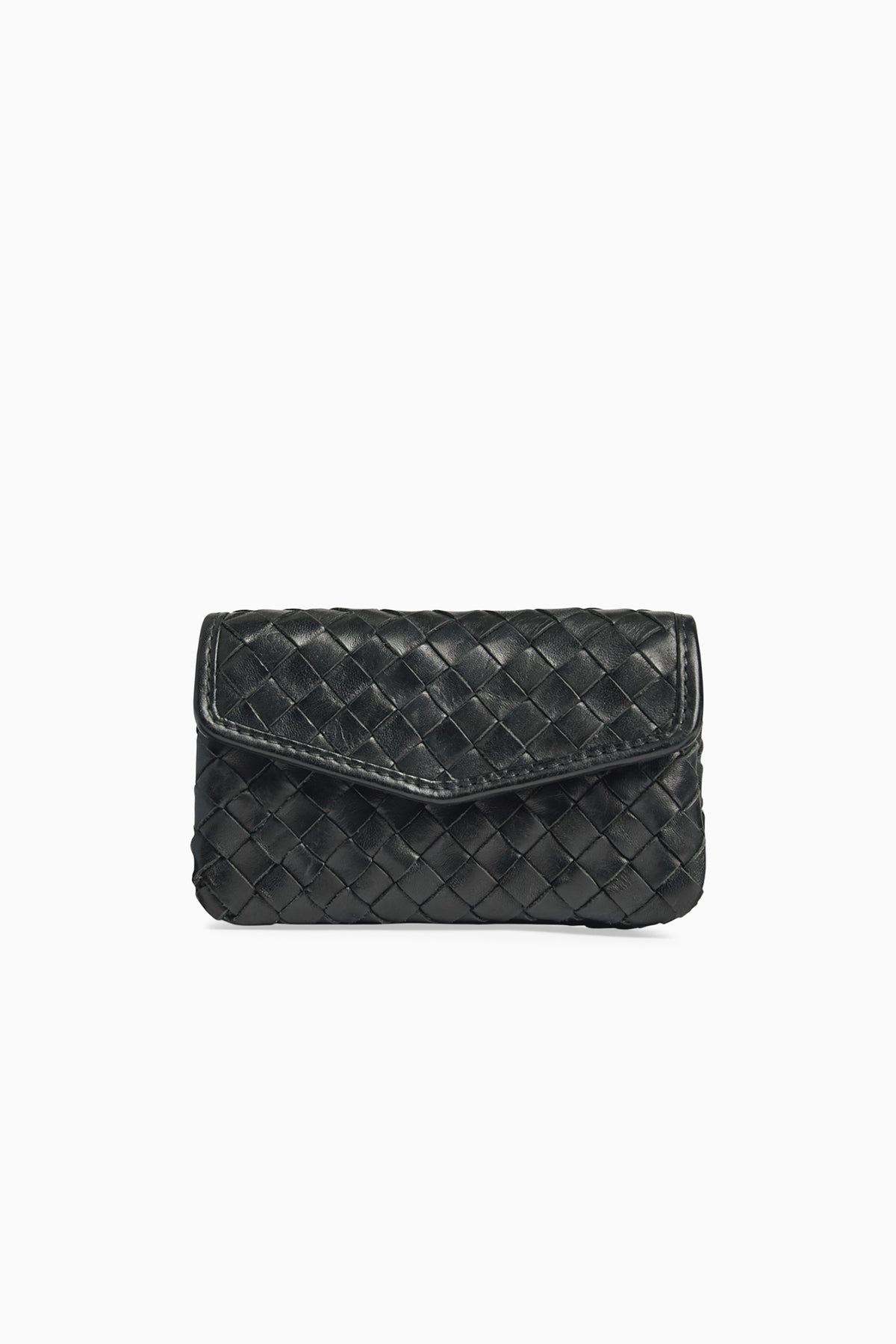 Faith Coin Purse - Weave Black