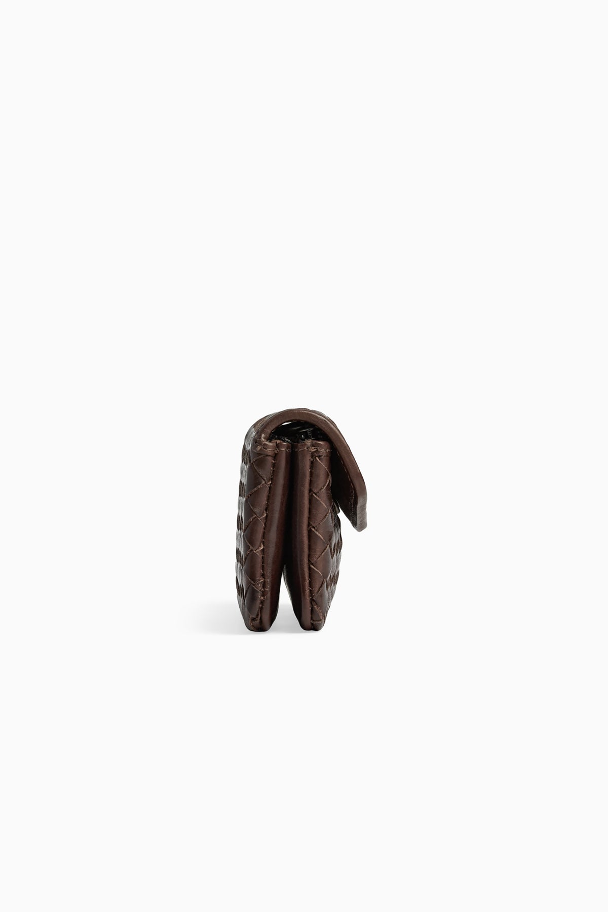 Faith Coin Purse - Weave Dark Brown