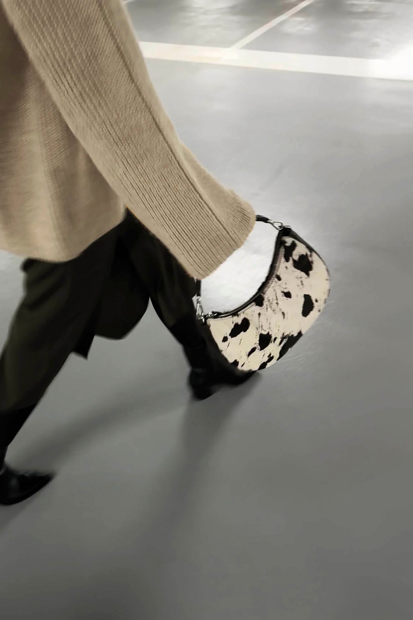 Helia Crossbody Bag - Cow Print