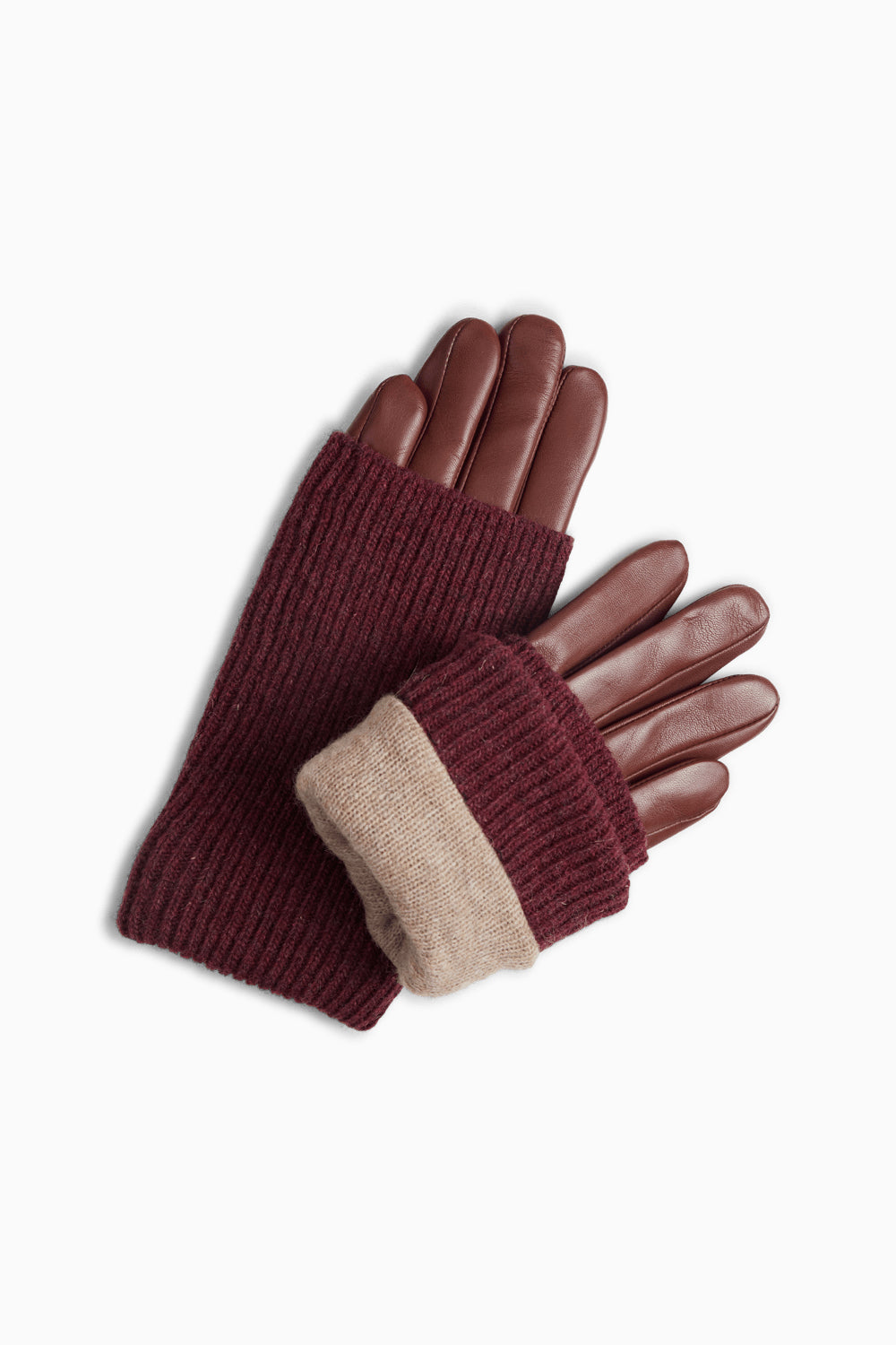 Helly Glove - Cognac w/ Burgundy - RUM Amsterdam
