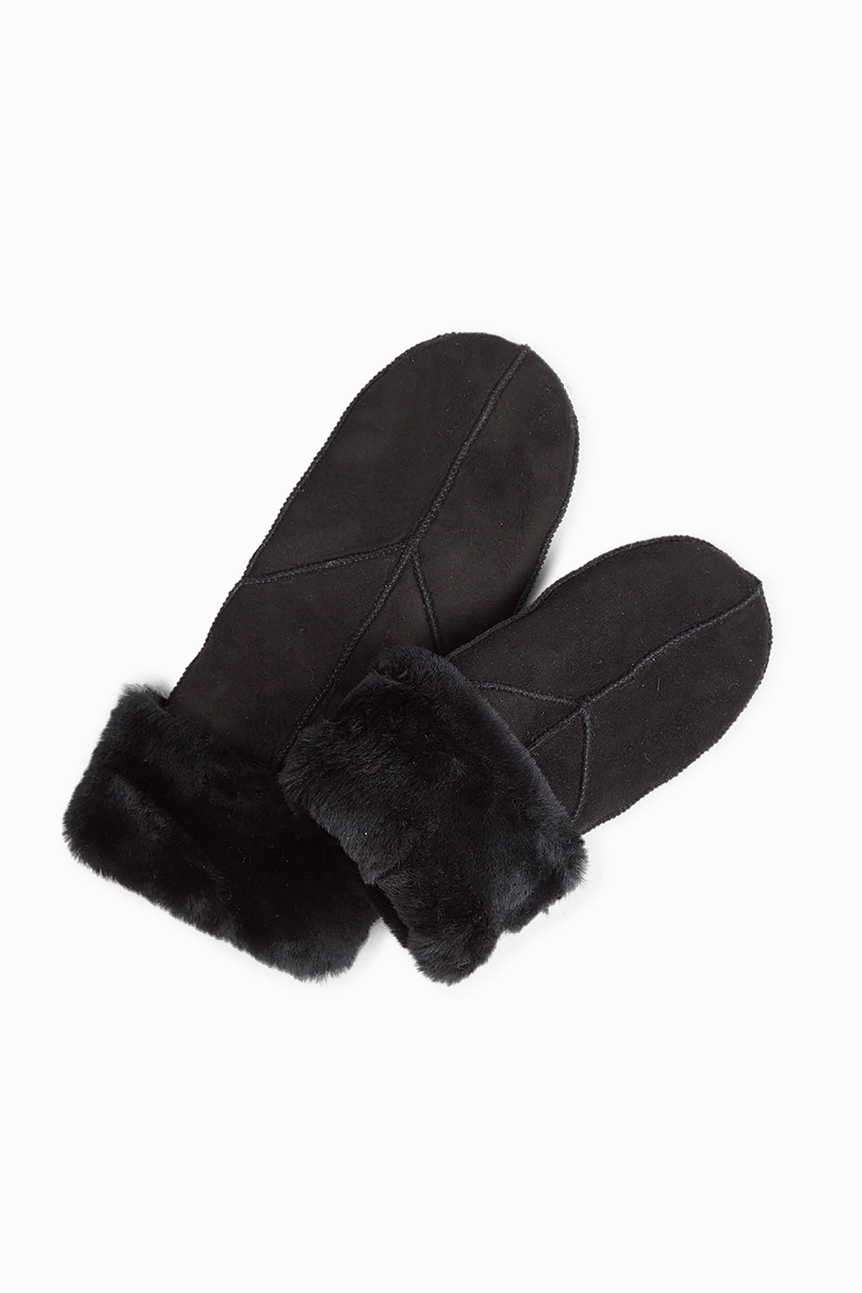 Jasmin Sheepskin Mitten - Black