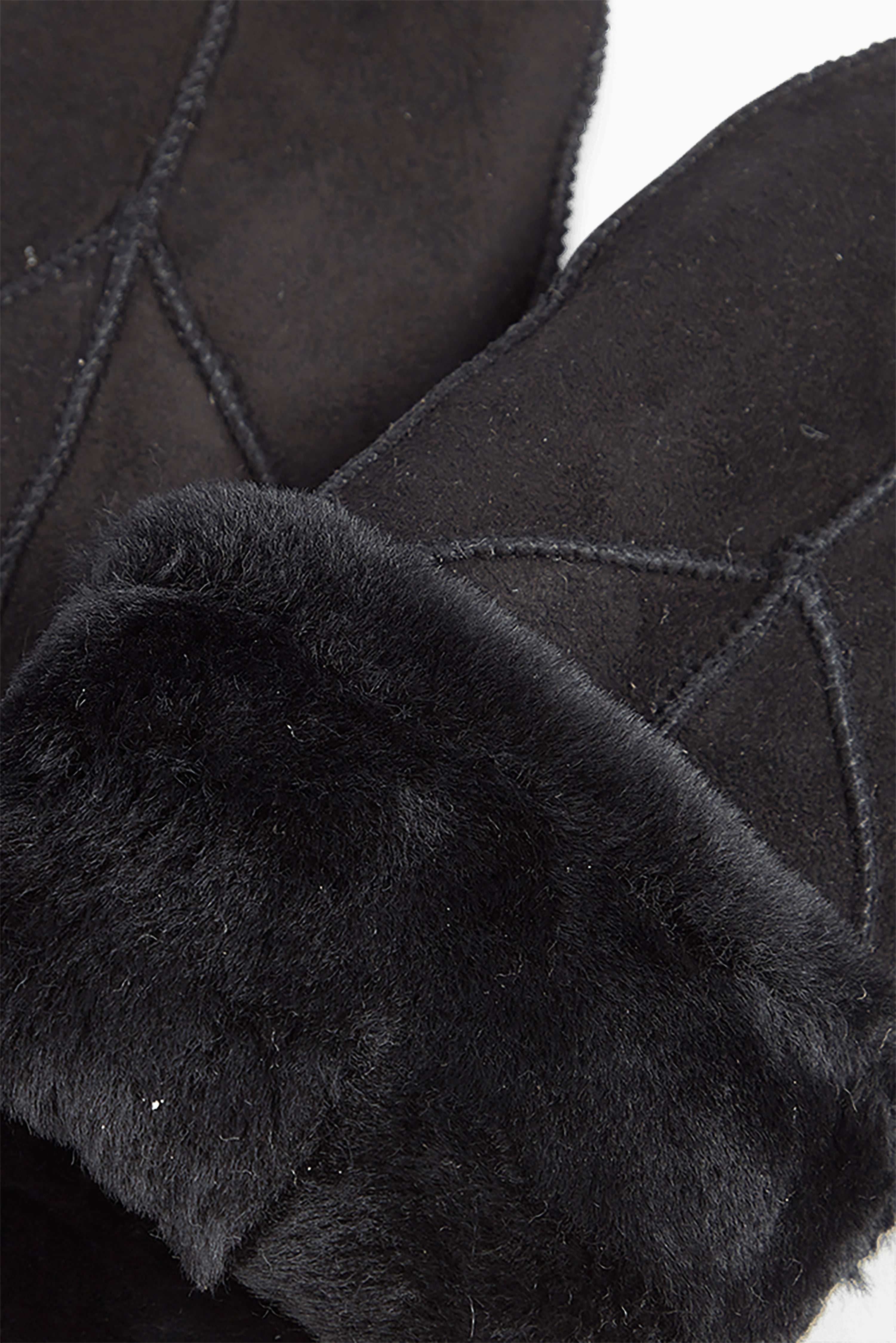 Jasmin Sheepskin Mitten - Black