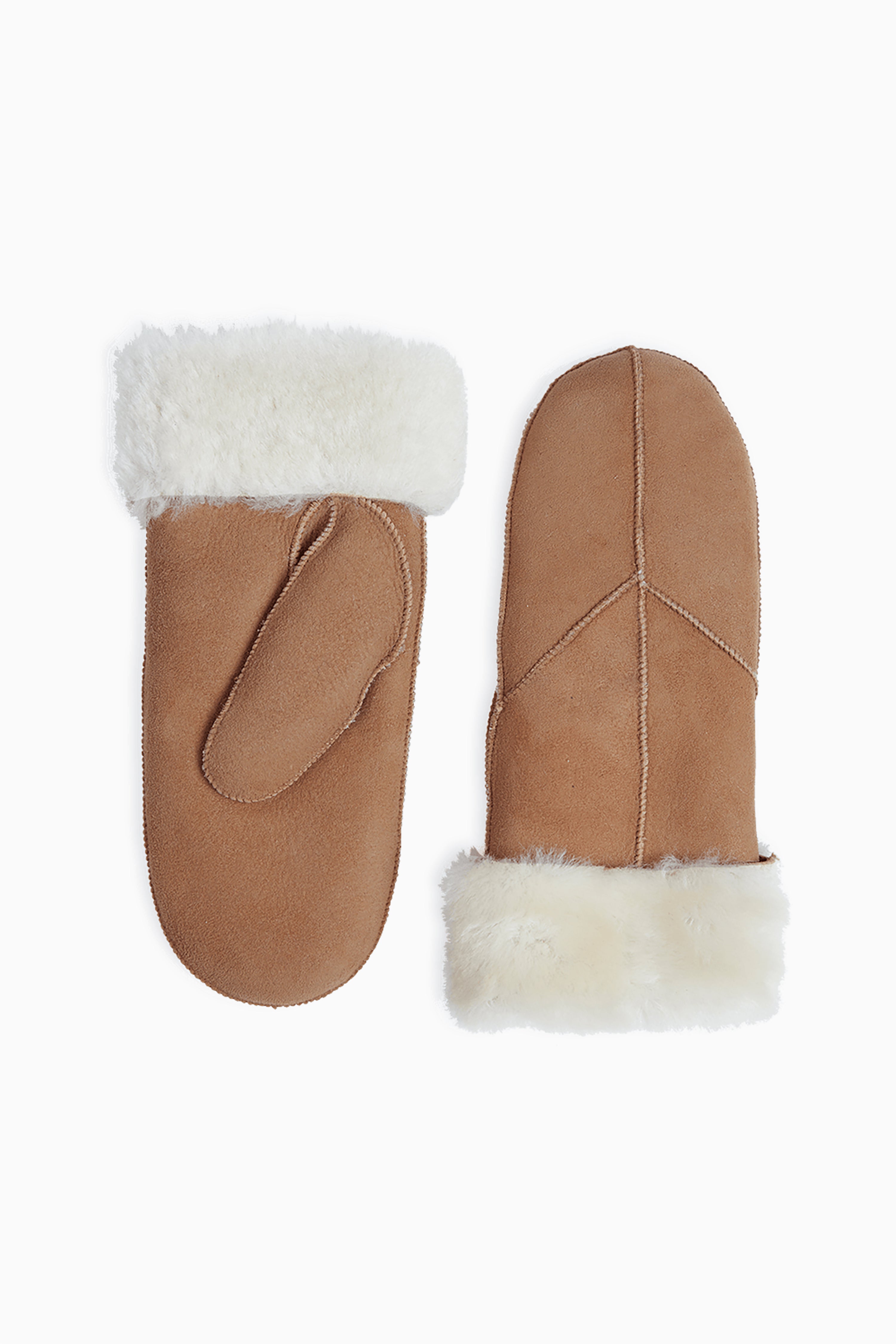 Jasmin Sheepskin Mitten - Cognac