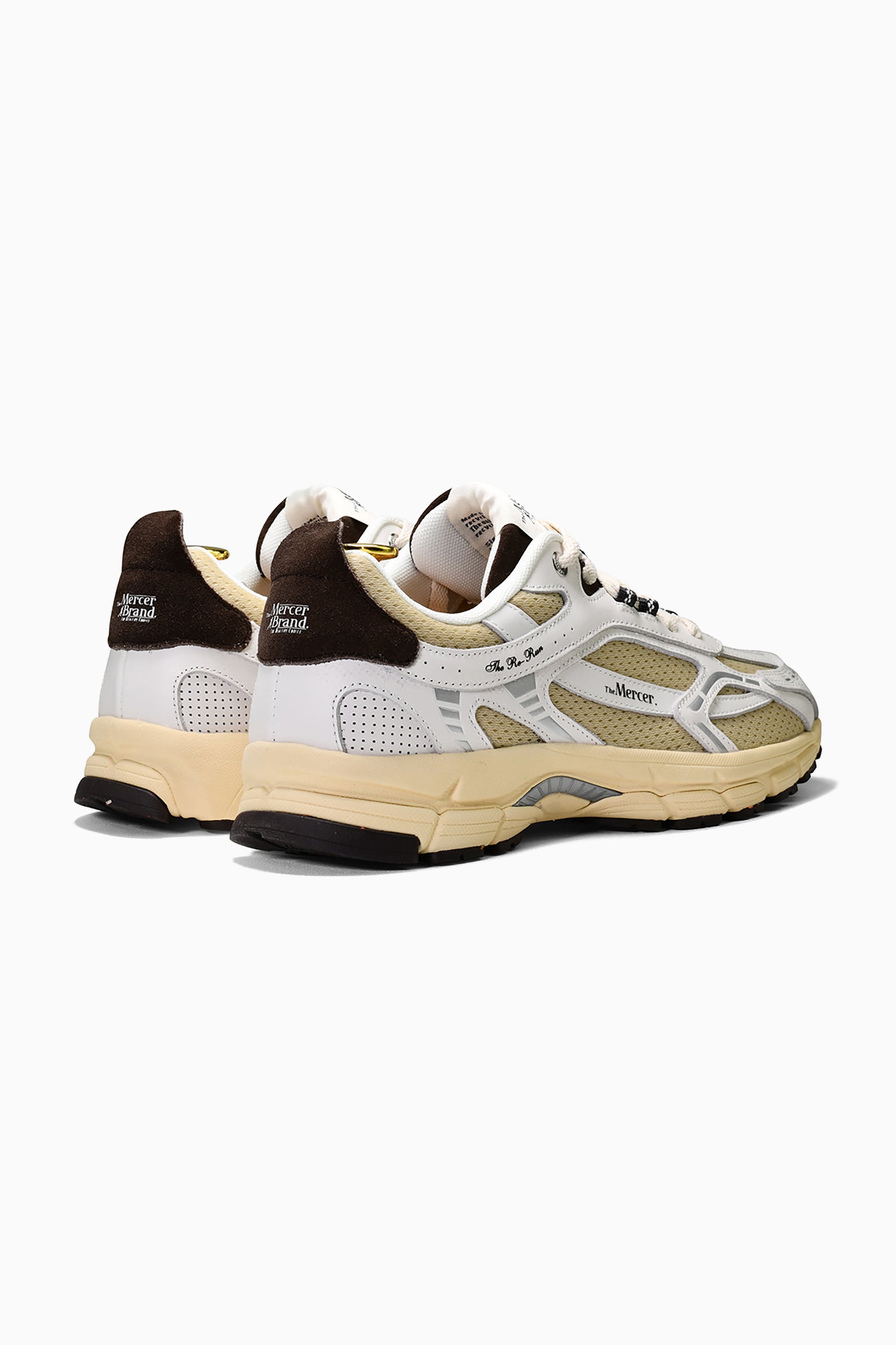 The Re-Run Vintage Sneakers - White / Brown
