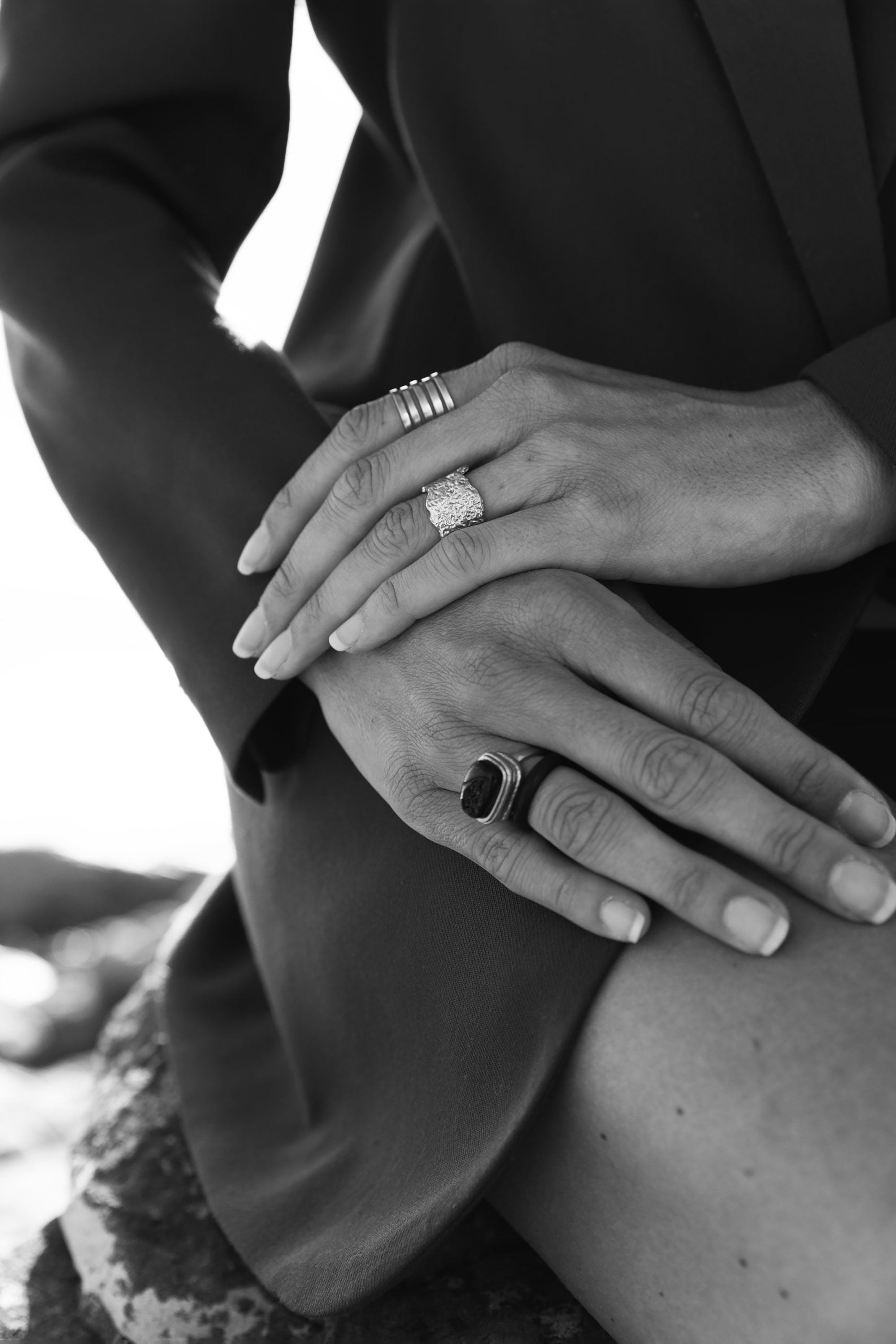 Aubrey Ring - Gold w/ Onyx