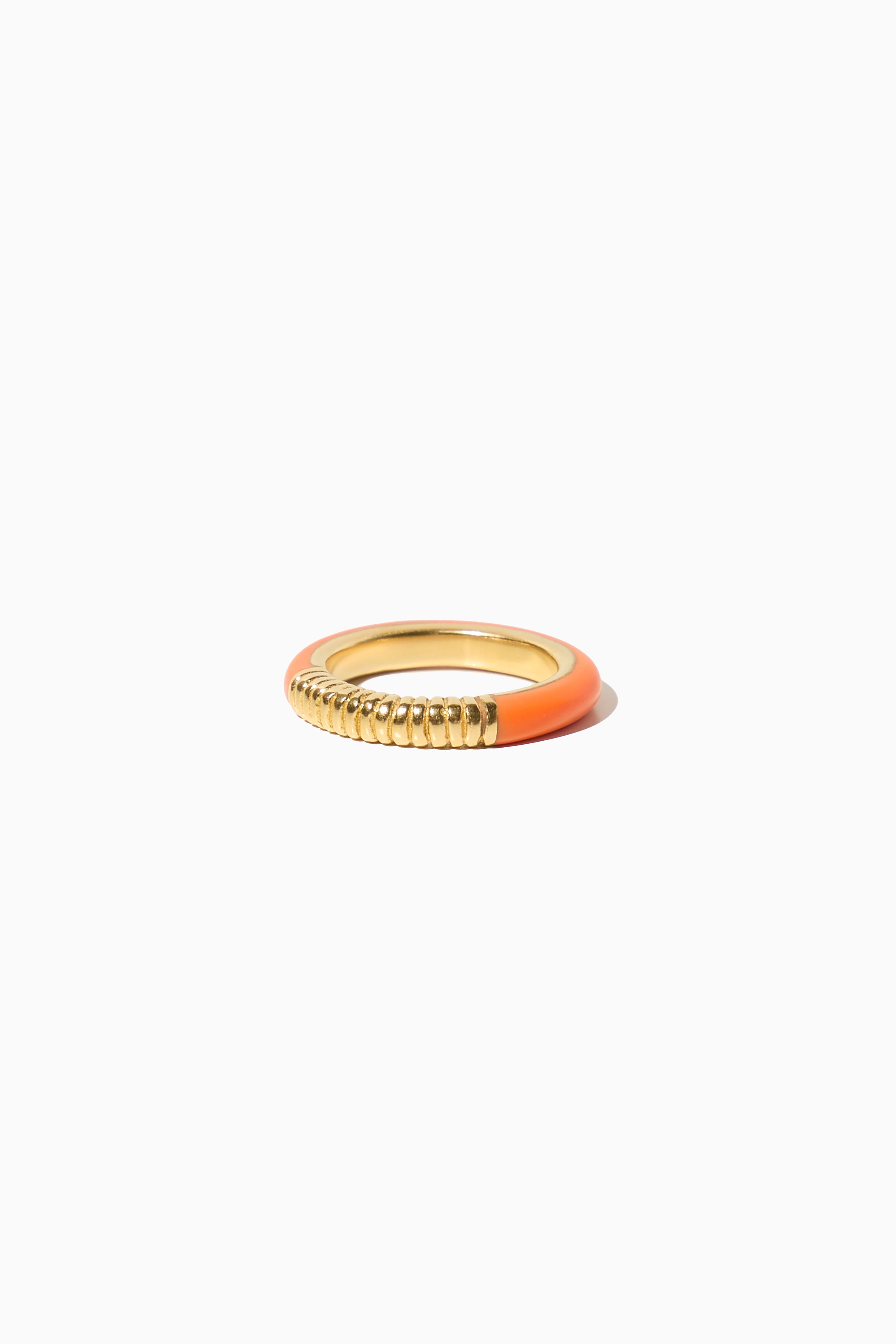 Ivy Ring - Gold with Coral